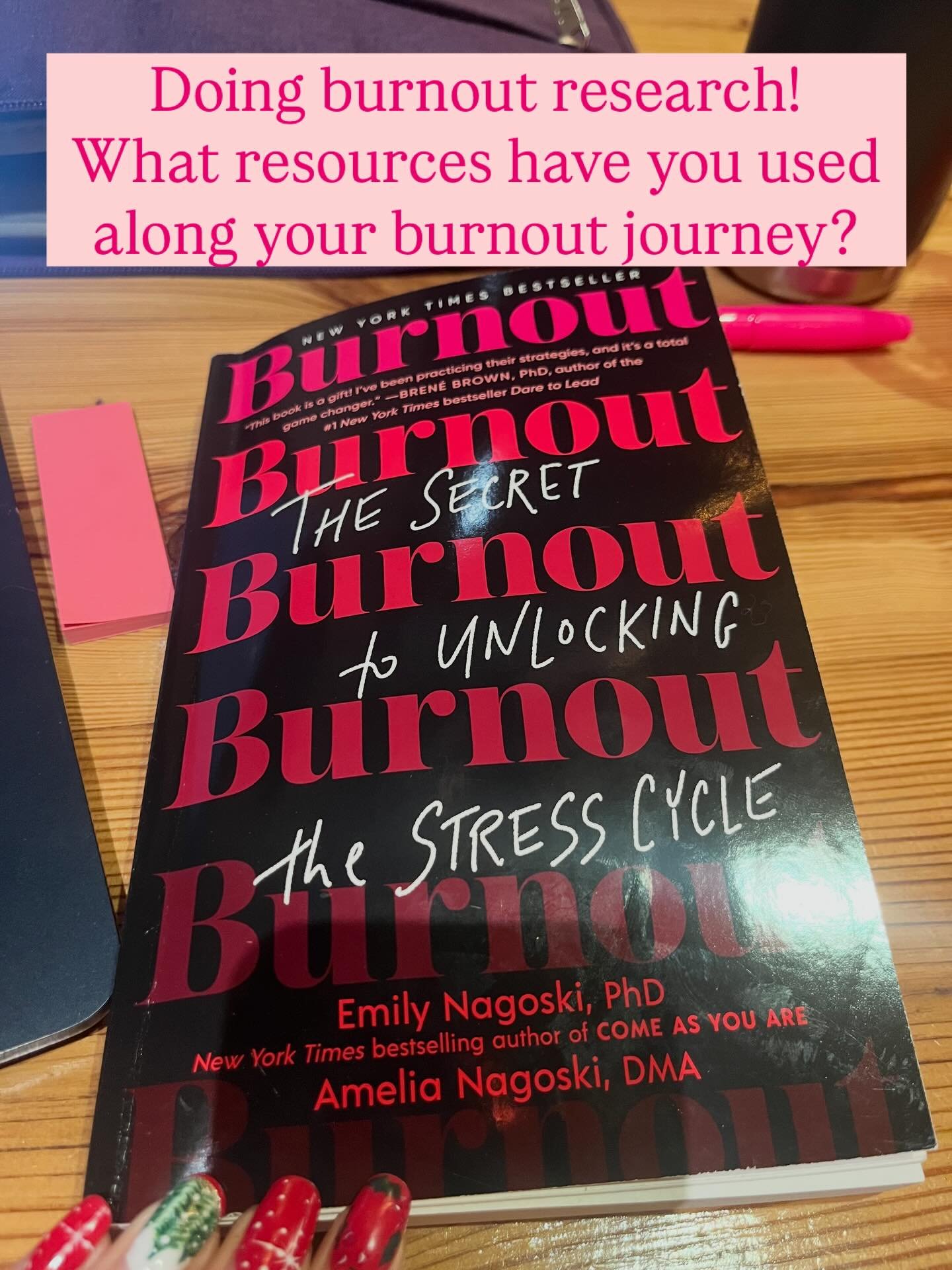 I&rsquo;m deep in burnout research right now as I create my new program to support women in getting their spark back after burnout

Merging the research with real peoples&rsquo; stories has been so powerful
It takes the science and makes it practical