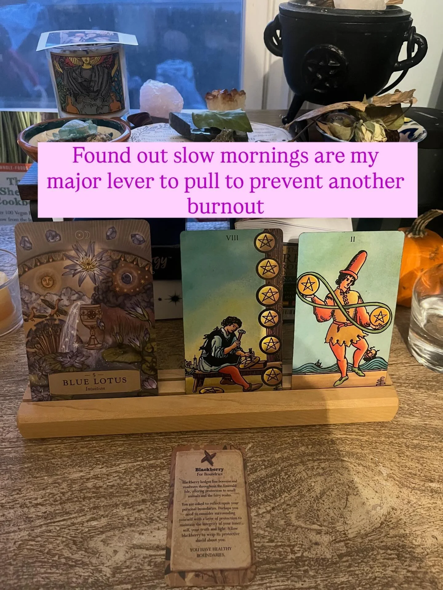 Found out slow mornings are my major lever to prevent burnout 

It&rsquo;s my 80/20. The one thing that has a massive impact with less effort 

How i spend my morning impacts my entire day

If it starts hectic, rushed, and hazy, I feel stressed and a