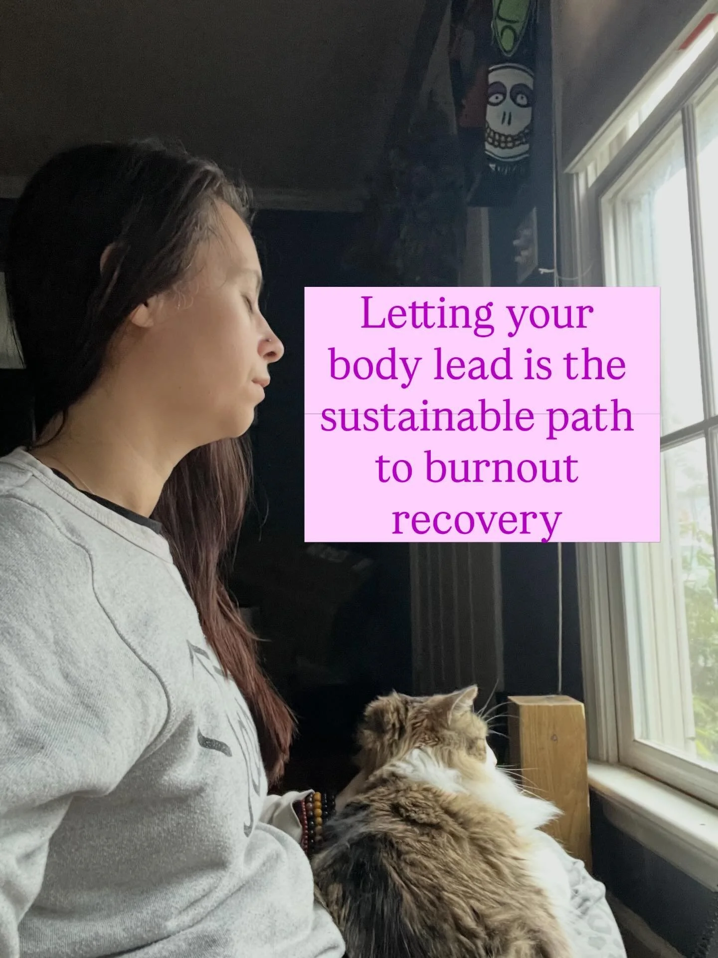 Letting your body lead is the sustainable path to burnout recovery

So often in burnout we feel our body is deficient, an annoyance or something to override

We get frustrated with the fatigue, brain fog, forgetfulness, and the constant need to rest
