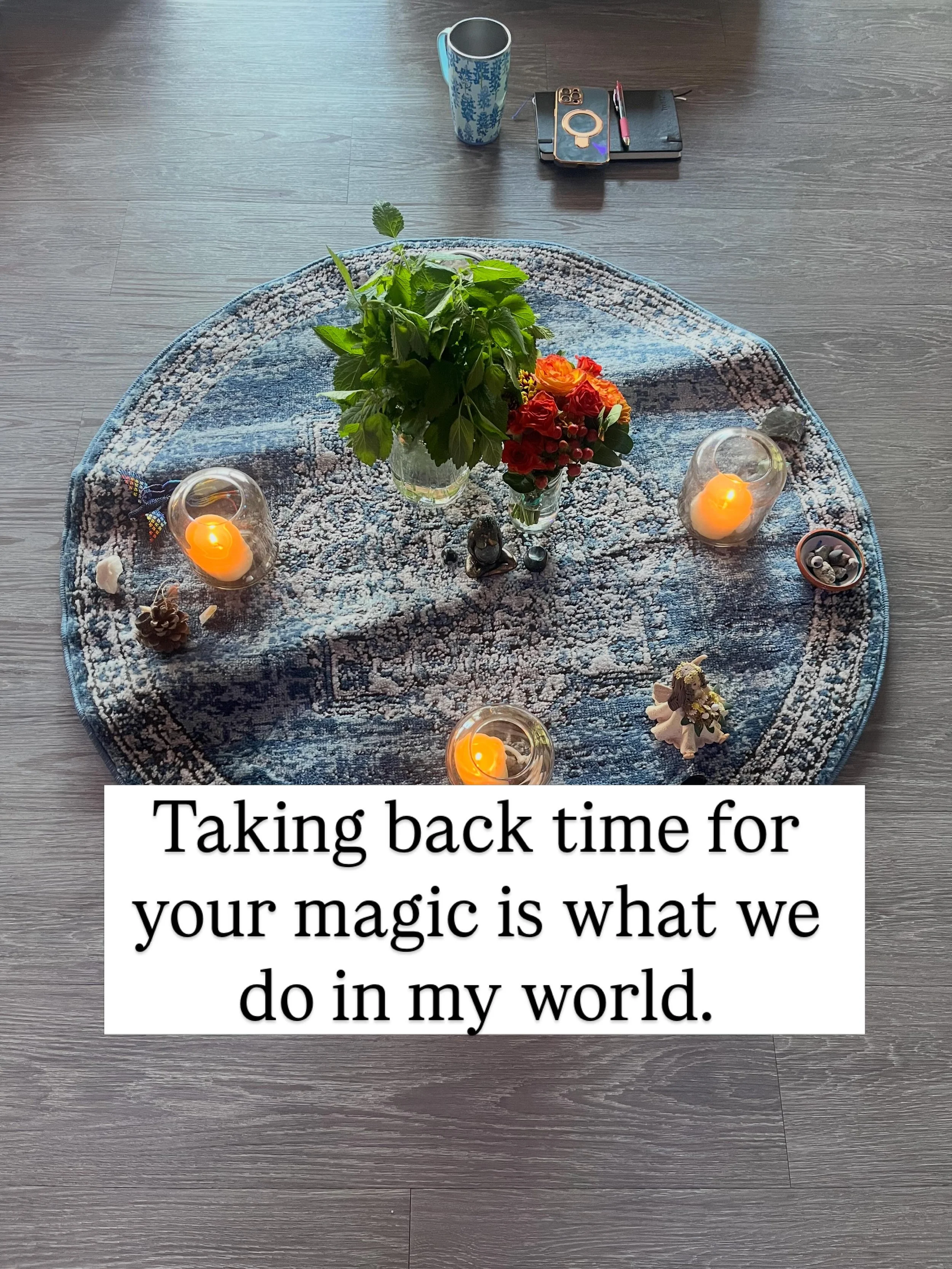 We are taking back our time for magic

I hosted a women&rsquo;s circle on Mother&rsquo;s Day and women gave this to themselves as a gift

That speaks volumes to me.

They gifted themselves time to tap into themselves, gather in sisterhood, experience