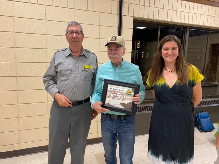 Aaron Isaacs of the Minnesota Streetcar Museum, Bill Arends and CM Linea Palmisano (2022 Treasures Program)