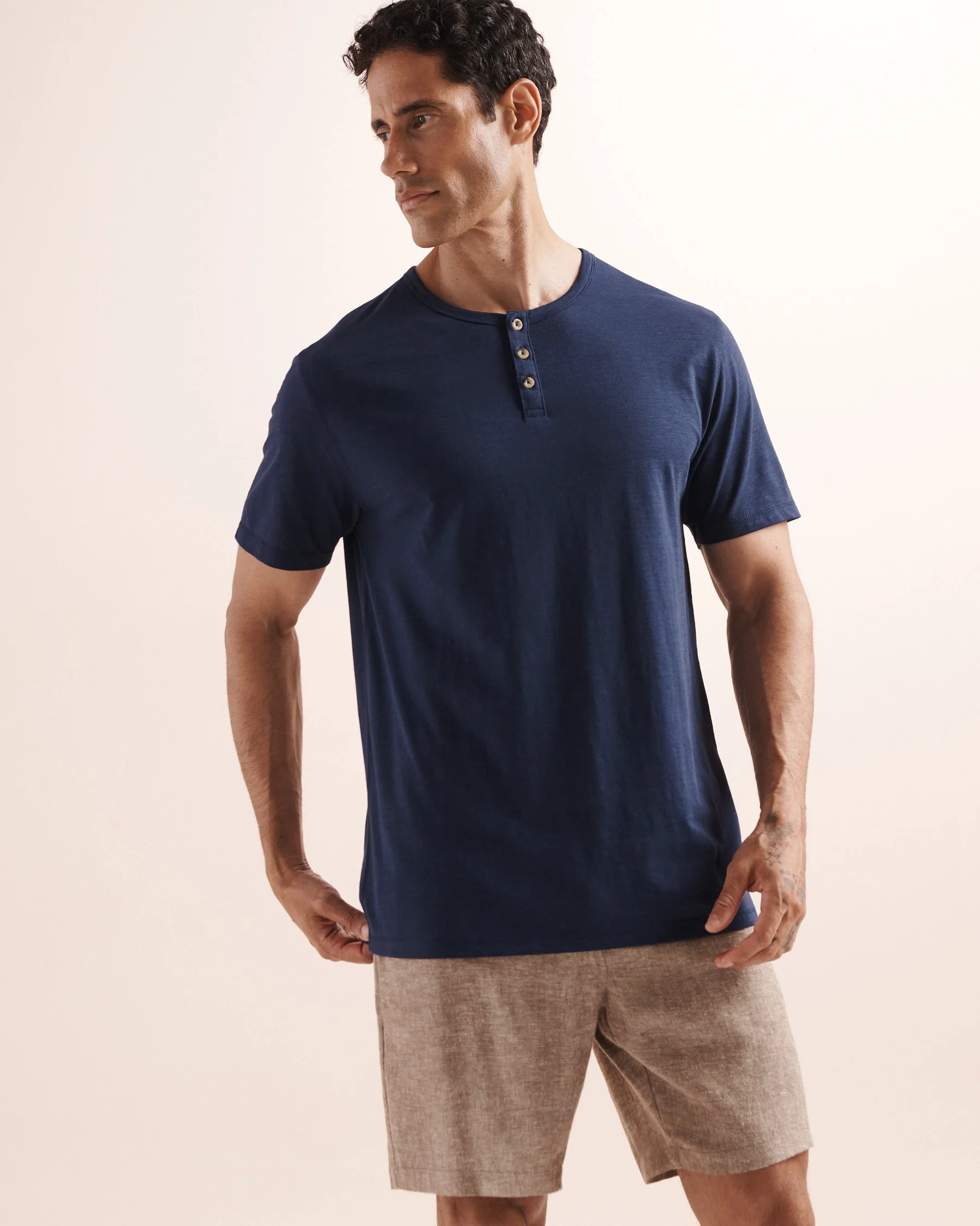 Slub Henley T-Shirt