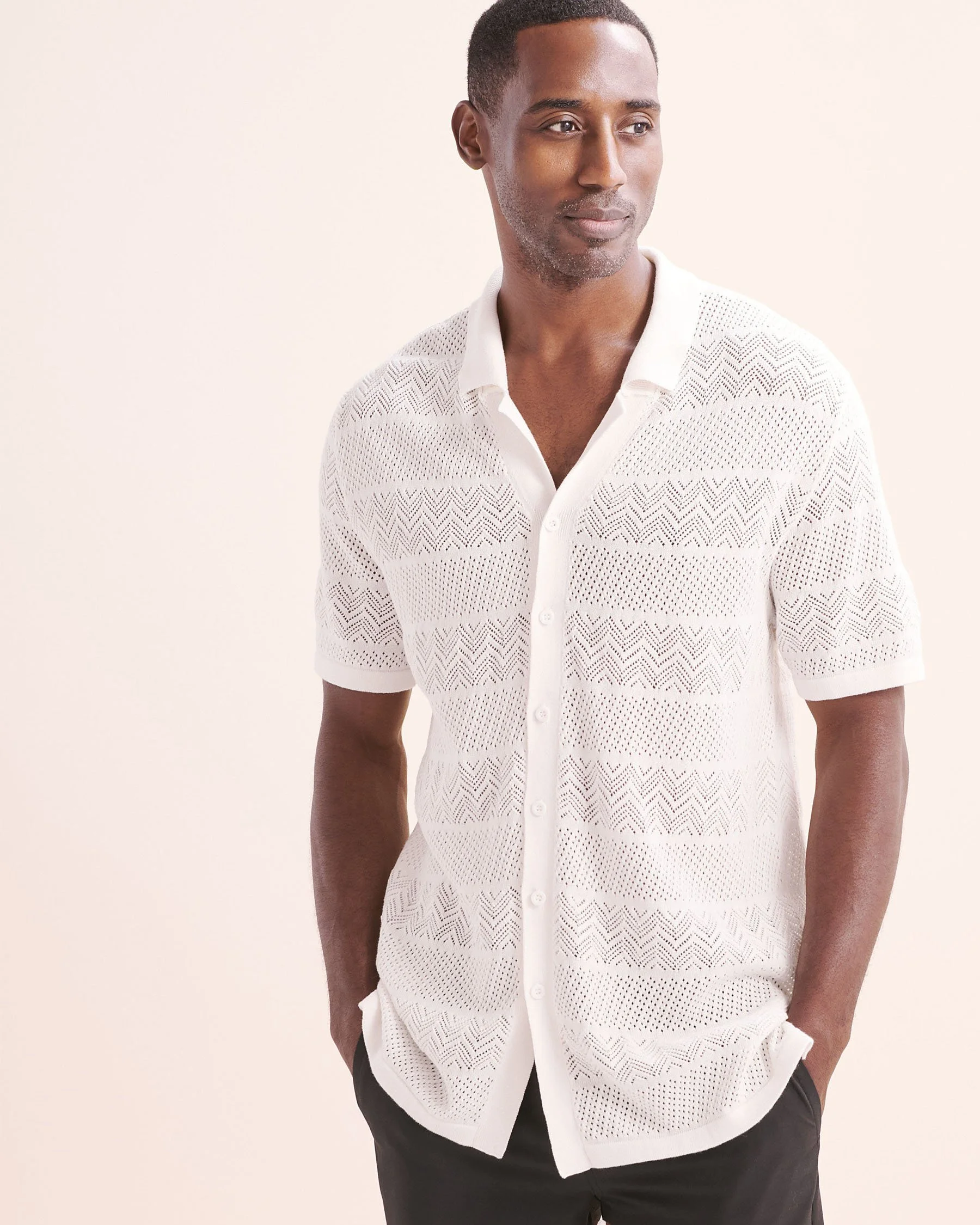 Crochet Shirt - White