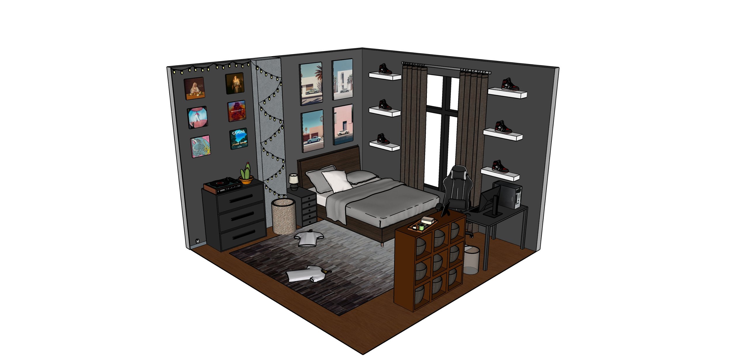 SketchUp Design - Bedroom
