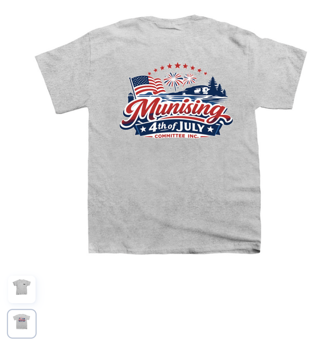 Munising 4th of July Committee Shirt Youth 