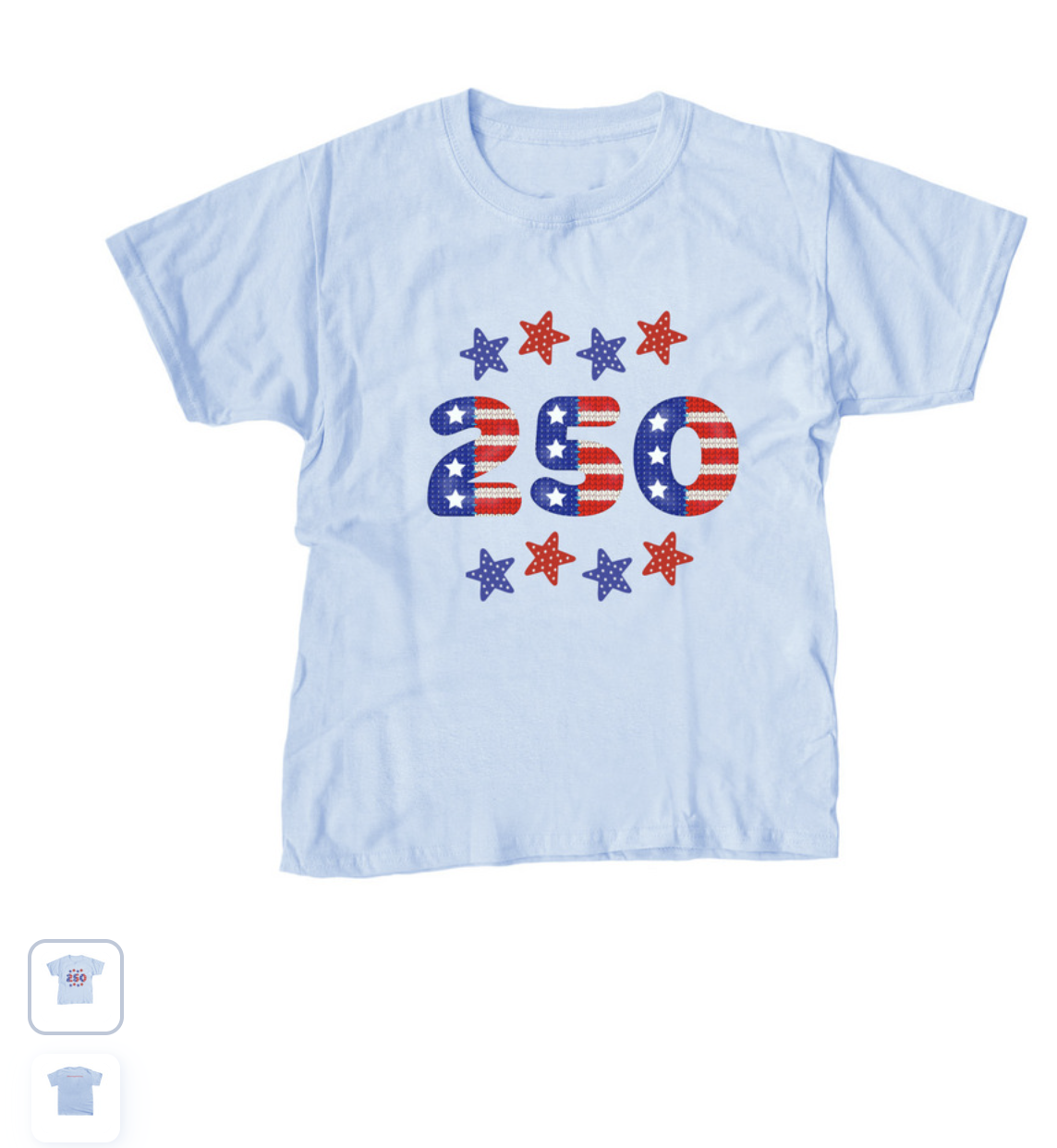 250th Stars Shirt Youth