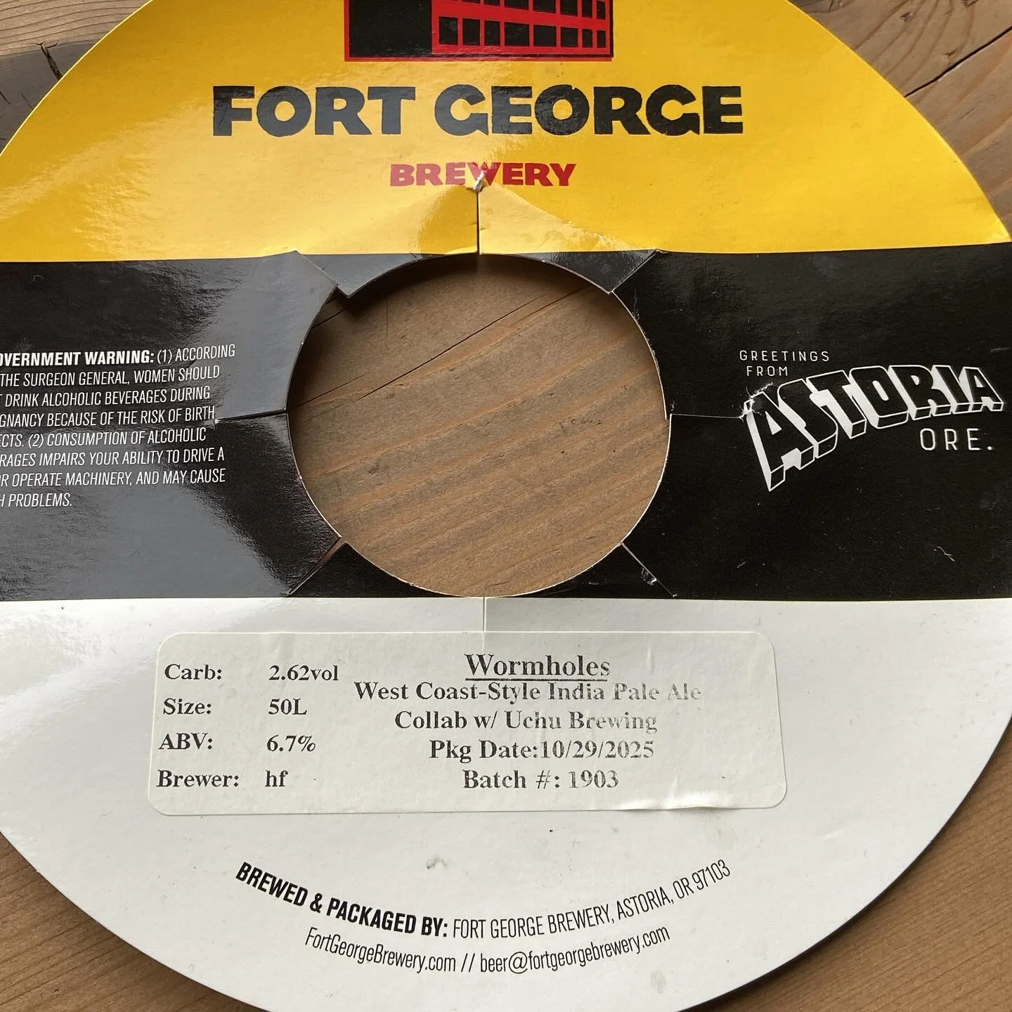 Always fun to come back to work with a new beer on tap! Fresh and tasty from our friends in Astoria🔥🍻