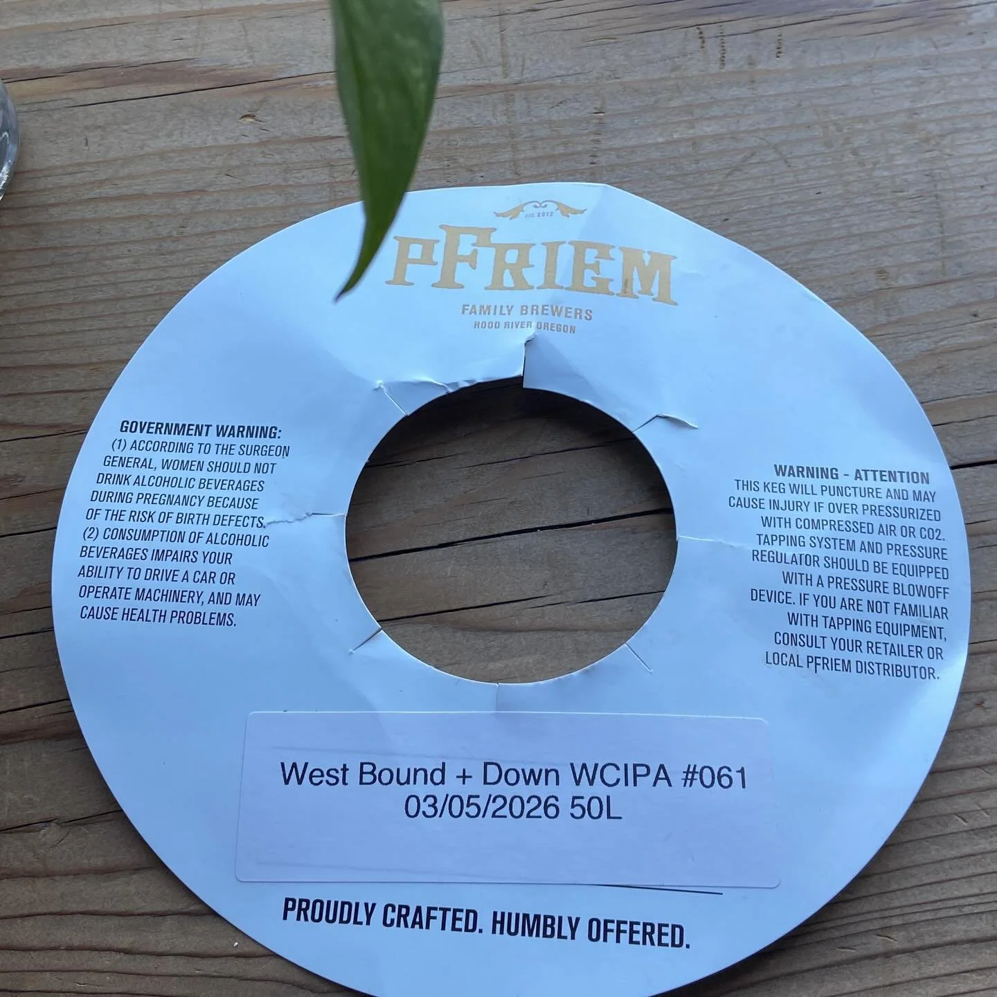 Fresh draft from Pfriem🔥🍻