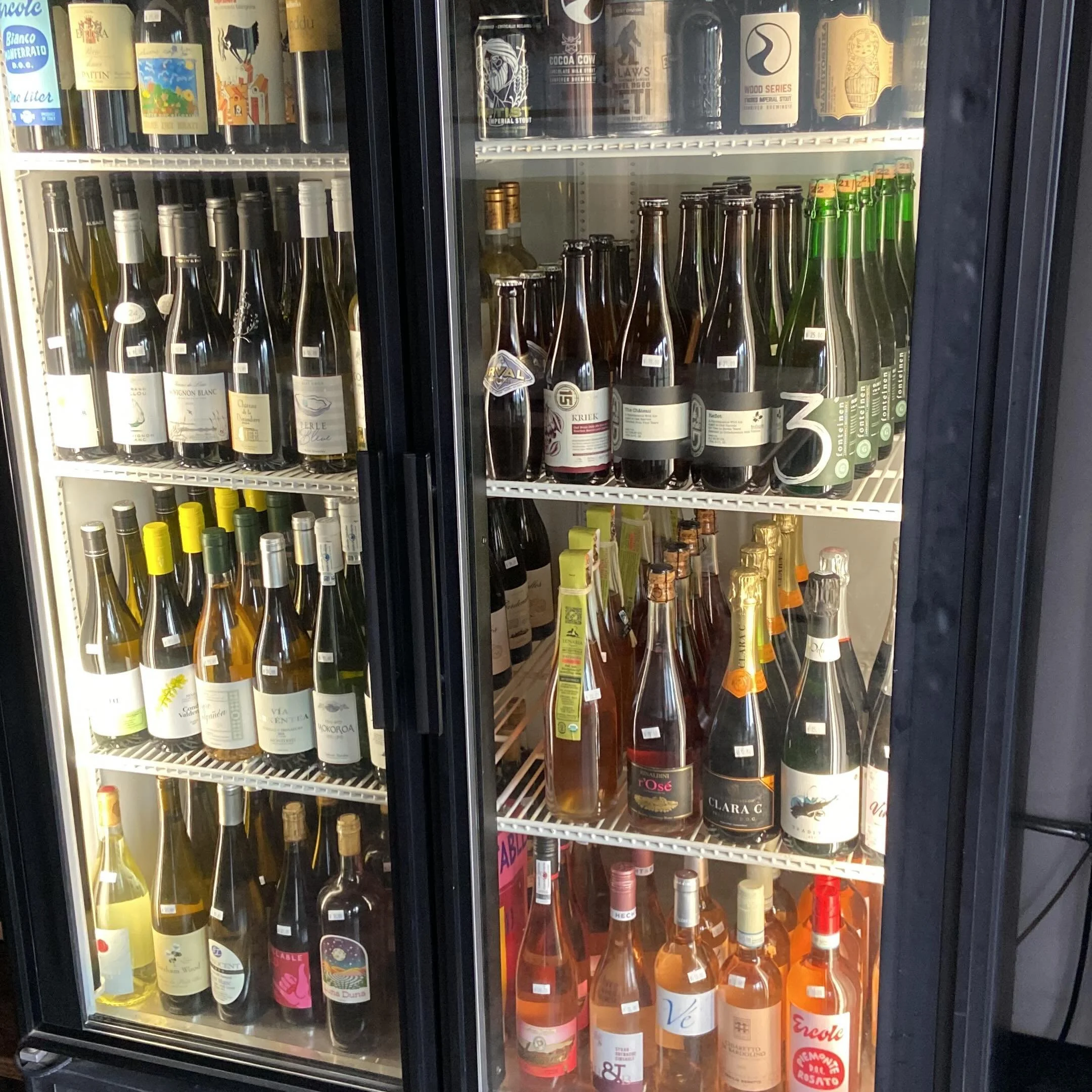 Did some work over my weekend and expanded the wine for even more fabulous selections . We also added to the beer cooler to suit all your beverage needs🍇🍻🔥