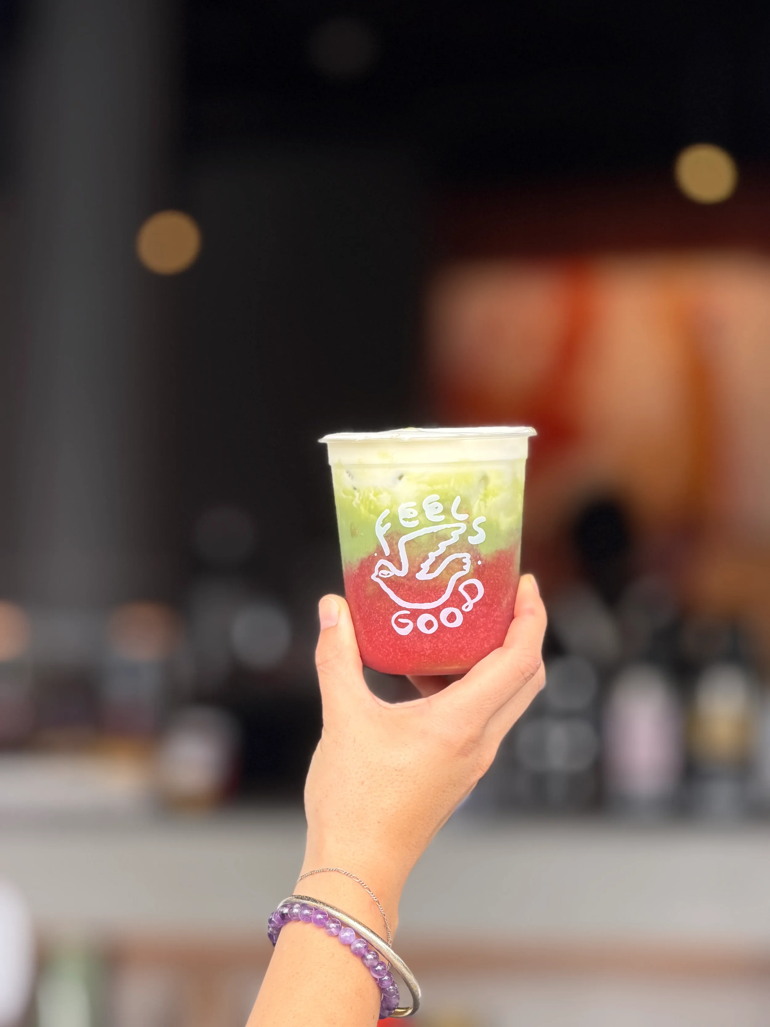 photo of the best matcha near me, cafe serving matcha latte