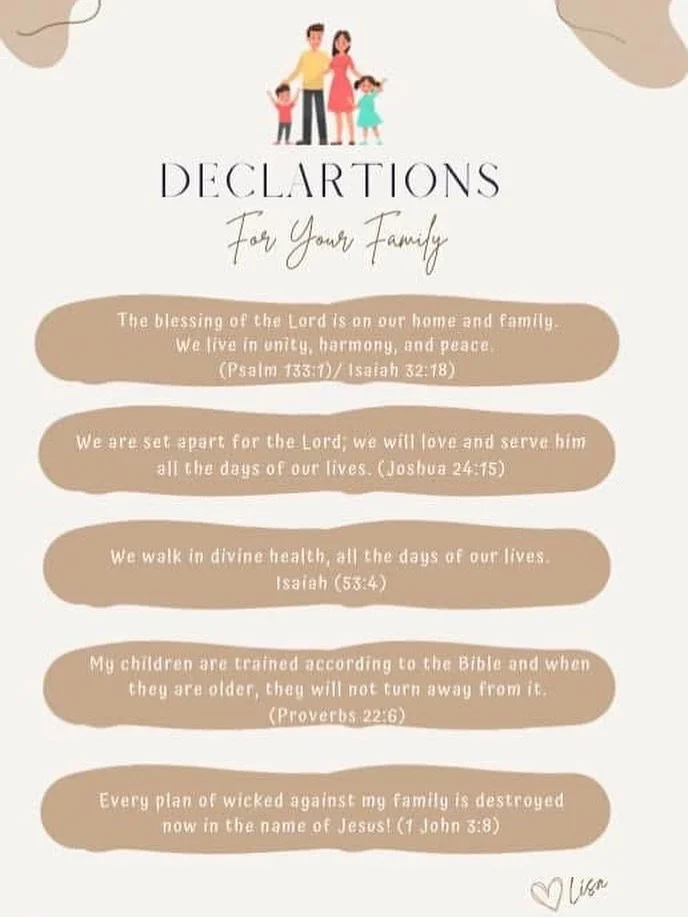 Speak God&rsquo;s promises over your family! 🗣️📖💛🙌🏼
Declare His protection, favor, health and peace. His Word never fails&mdash;watch Him move in your family! ✨ If this blessed you, be sure to like 👍, follow ❤️, and spread the message! 🙌 #jesu