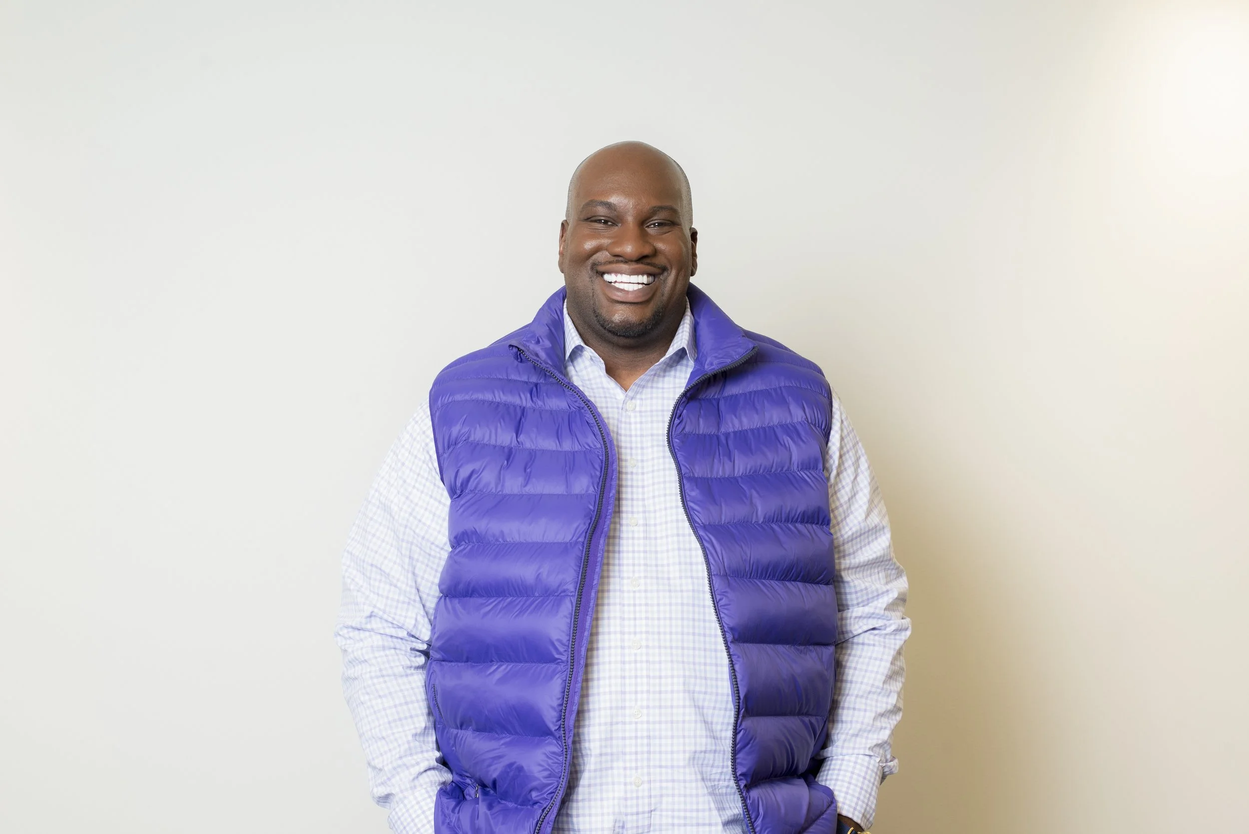 Young woman participating in a startup pitch contest