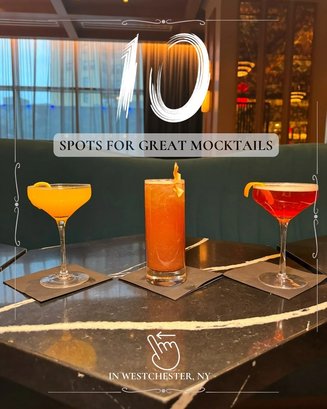 🤔 Who says you need alcohol to sip in style? 🍹✨ Swipe 👈🏽 to see mocktails that are just as fun, flavorful, and flirty as your next date night! 

These stunning sips prove that the remainder of dry January and zero-proof drinks can still bring 100