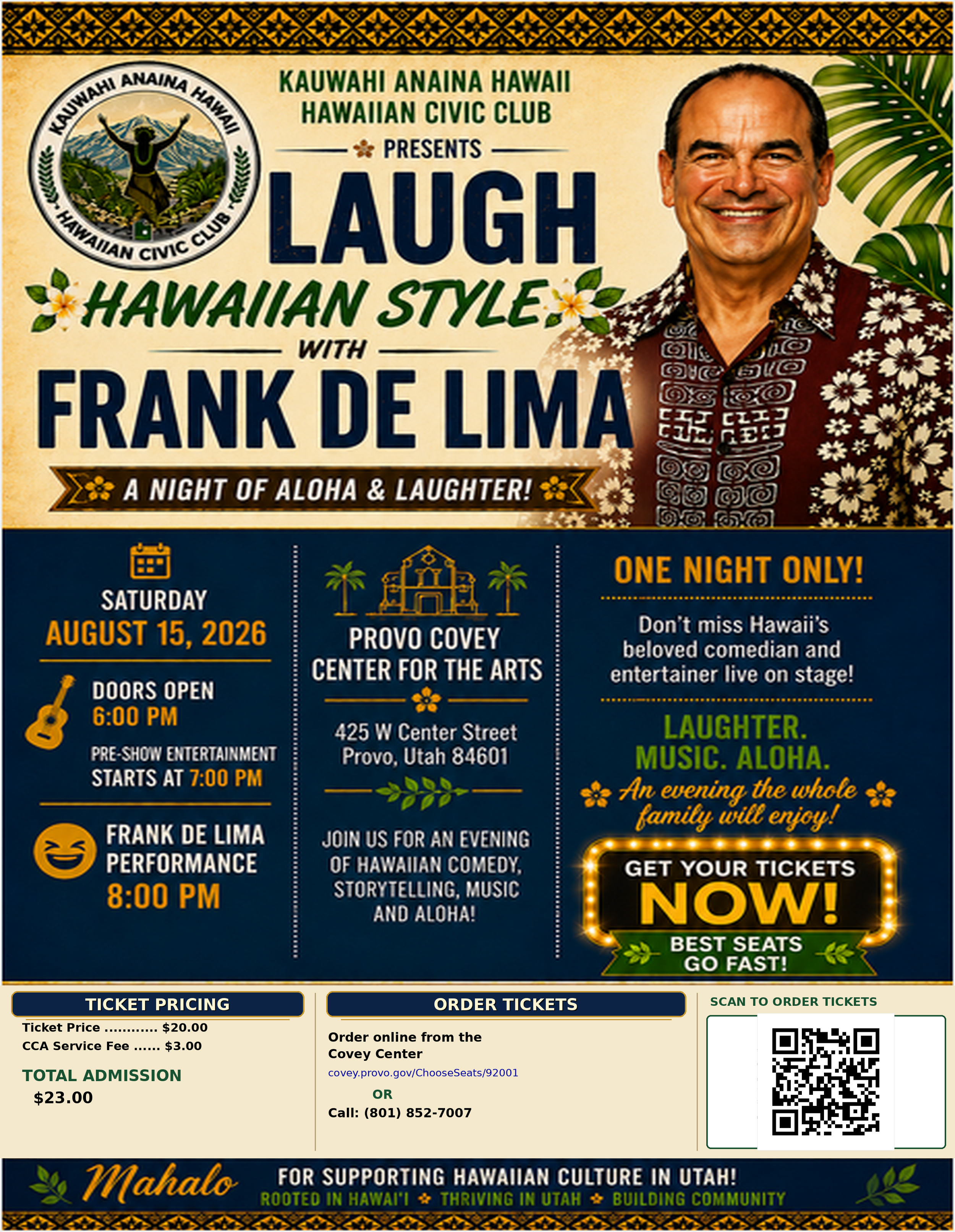 Laugh Hawaiian Style with FRANK DELIMA