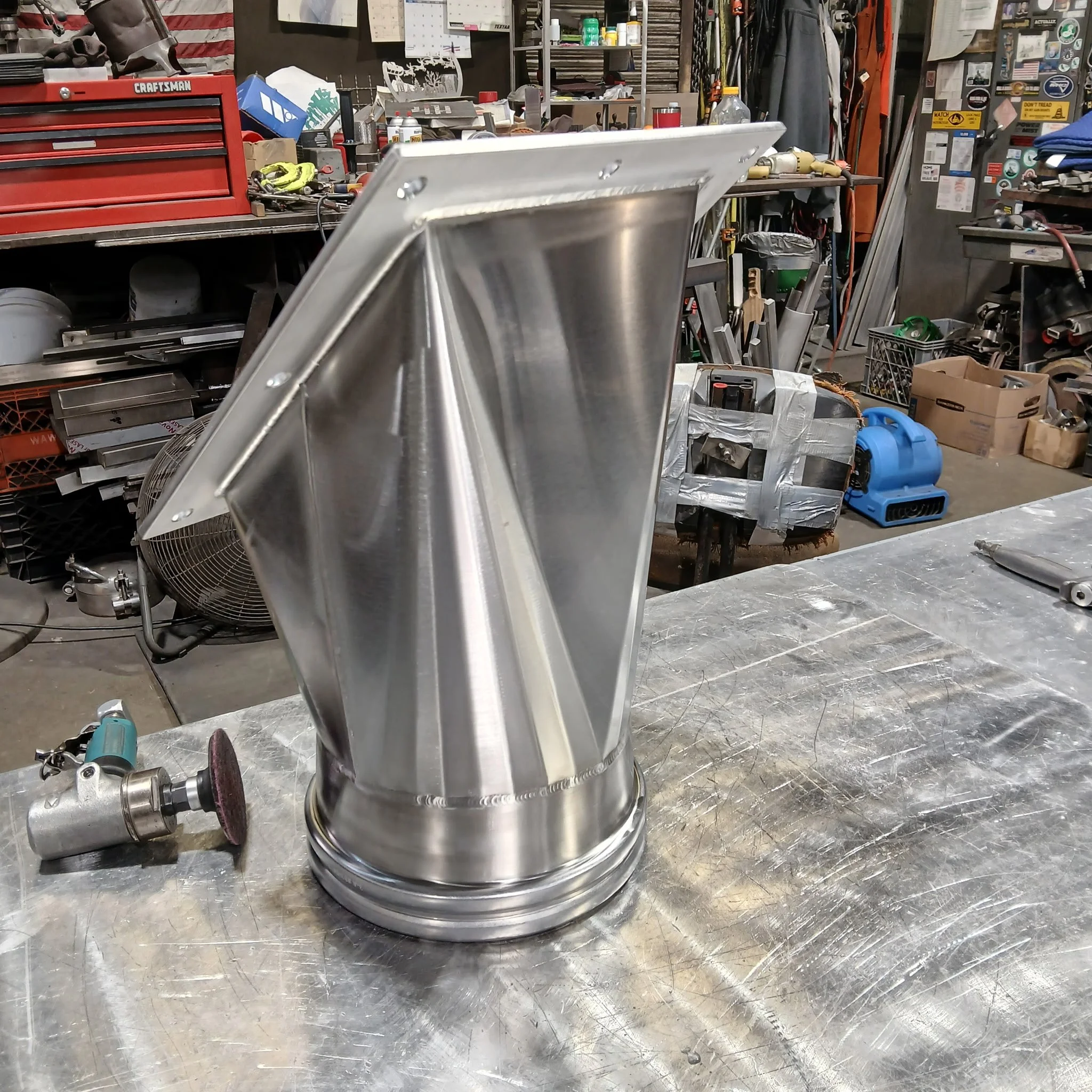 Stainless Steel Polished Sq. to Rd.
