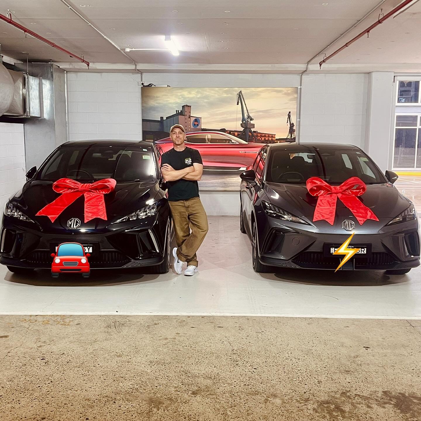 ⚡️🚗 Double Delivery Day⚡️🚗. We recently worked with the team at Electric Future, to begin building their Sydney fleet of EVs. In the end we settled on the MG4, after exploring options from BYD, Tesla, GWM. I ❤️ Delivery day!