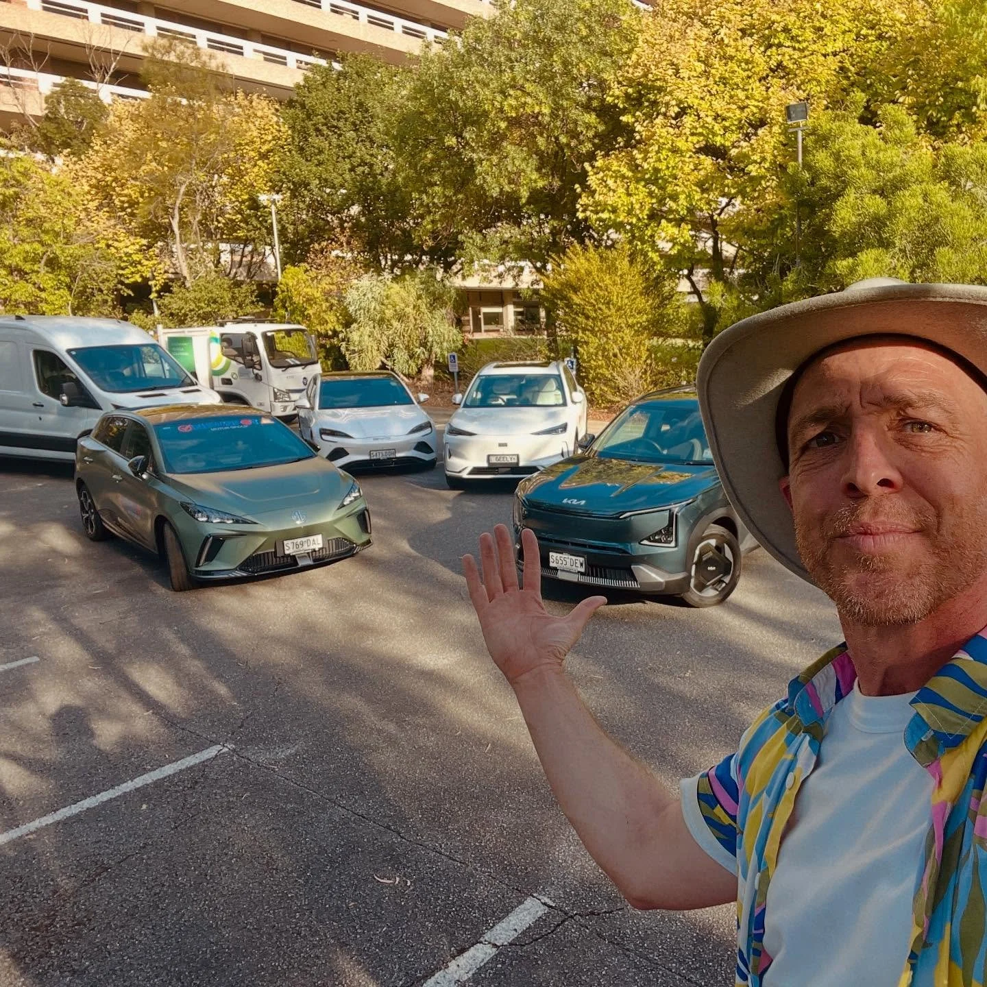 Here we go Adelaide! The EVs are beginning to arrive on-site in Fullarton for our first live EV Experience day! 20 Brands, over 30 cars! Huge effort and I am just living my EV dream. See you Saturday March 15th 103 Fisher Street Fullarton. 🚗⚡️