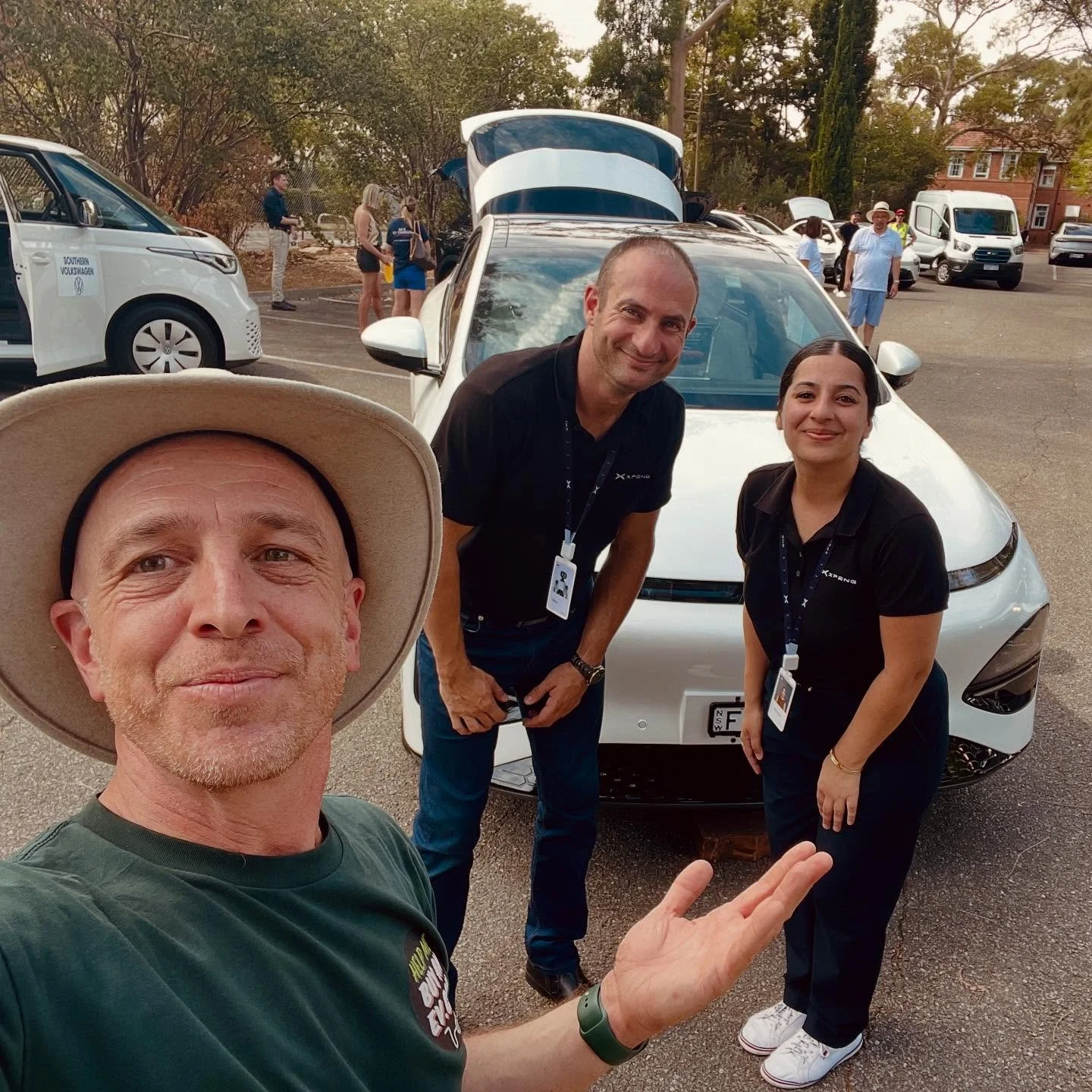 So Saturday was HUGE! The First Help me Buy an EV experience day was held in Adelaide. We got hundreds of people into an EV for the first time! A positive, fun, grassroots initiate! It was hot, the vibe was great and the cars were looking good! Huge 