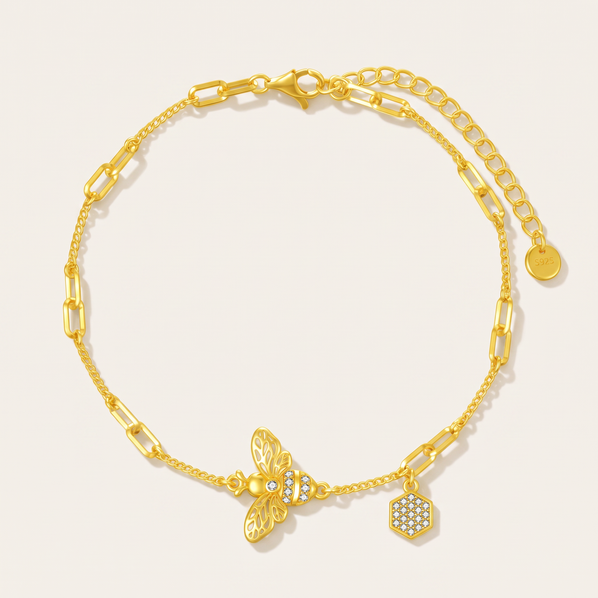 Harmony Bee Bracelet in Gold