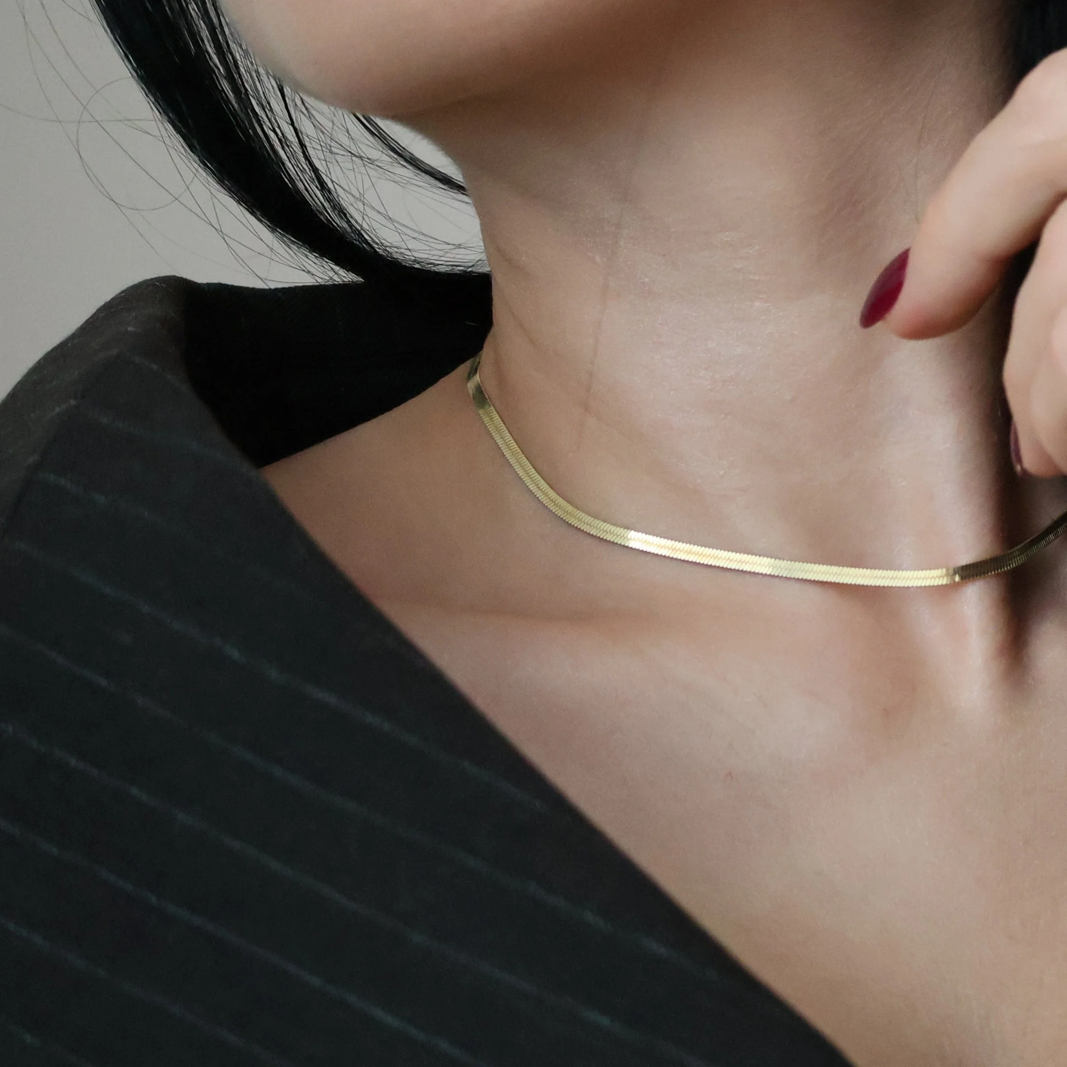 A little gold goes a long way.

Our Gold Herringbone Necklace, crafted in gold-plated 925 sterling silver. A timeless piece, made to order just for you.

Discover at www.laurre.co.uk

#LAURREJewellery #GoldNecklace #HerringboneNecklace #SterlingSilve