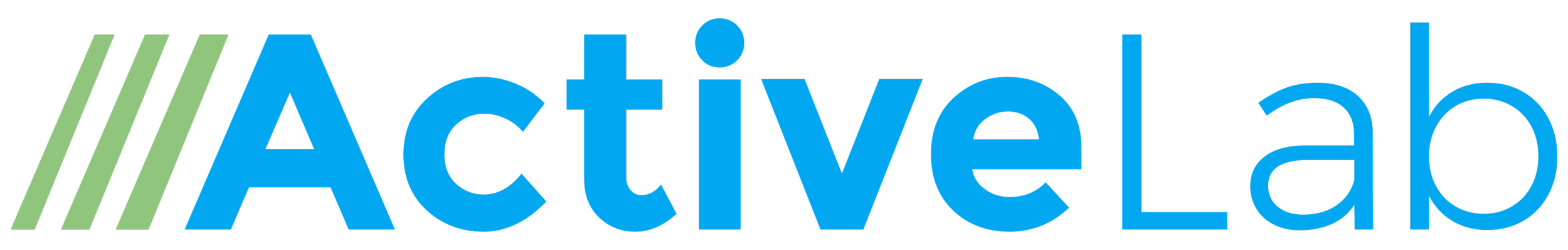 ActiveLab Logo 2026 in blue and green