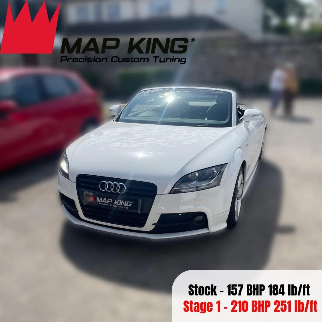 Audi TT 1.8 FSI
&bull;
Stage 1 Performance remap ✅ 
&bull;
Health Check ✅ 
&bull;

⚫️Stock - 157 BHP 184 lb/ft
🔴Stage 1 - 210 BBP 251  lb/ft
 +53 BHP +67 lb/ft

This Audi TT got some good gains after receiving our stage 1 performance package and the