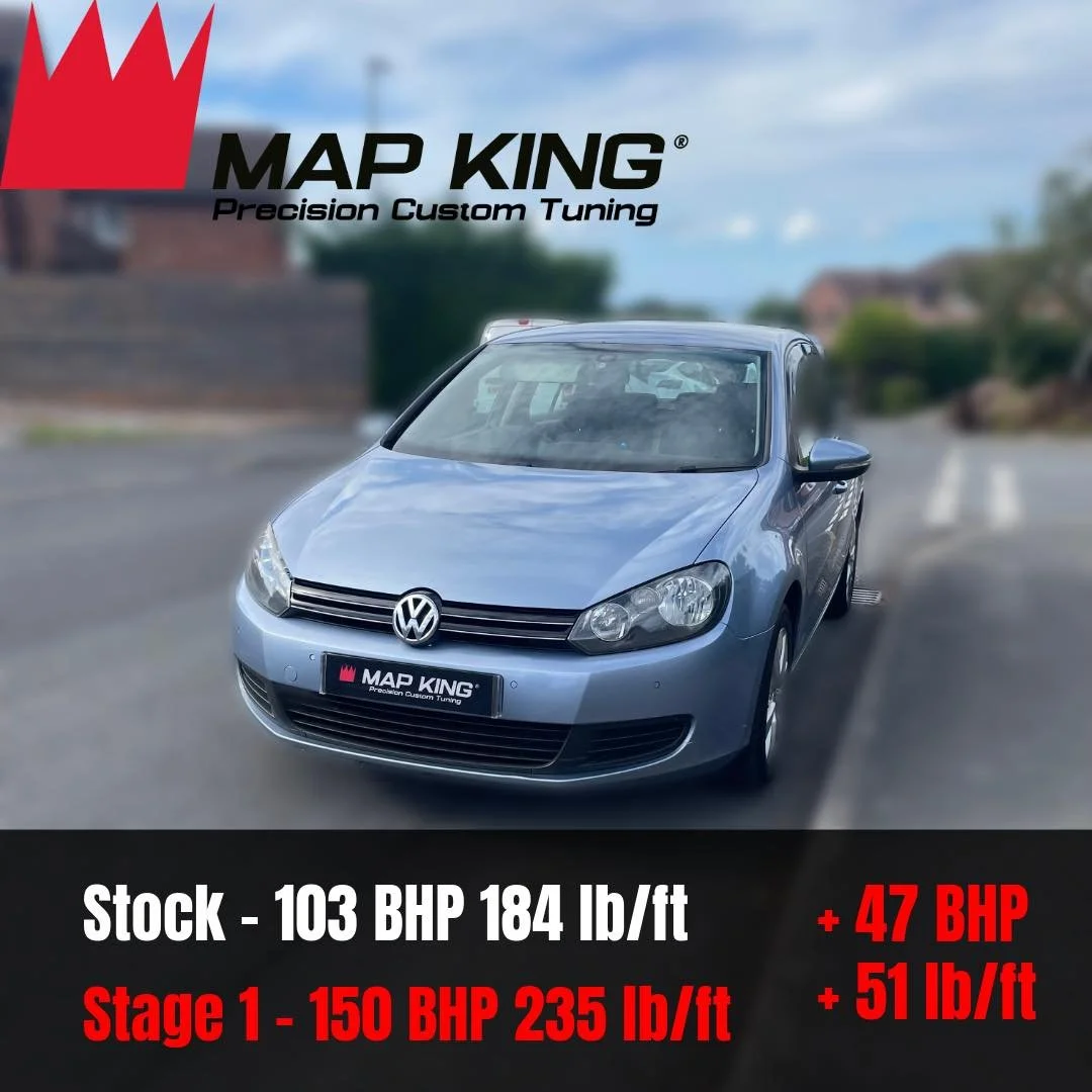 Volkswagen Golf MK6 1.6 TDI
&bull;
Stage 1 Performance Remap ✅
&bull;
Health Check ✅ 
&bull;
🔴Stock - 112 BHP  180 lb/ft 
⚫️Stage 1 - 147 BHP  239 lb/ft
 + 35 BHP + 59 lb/ft
&bull;
This car received our stage 1 performance remap which it gained a si