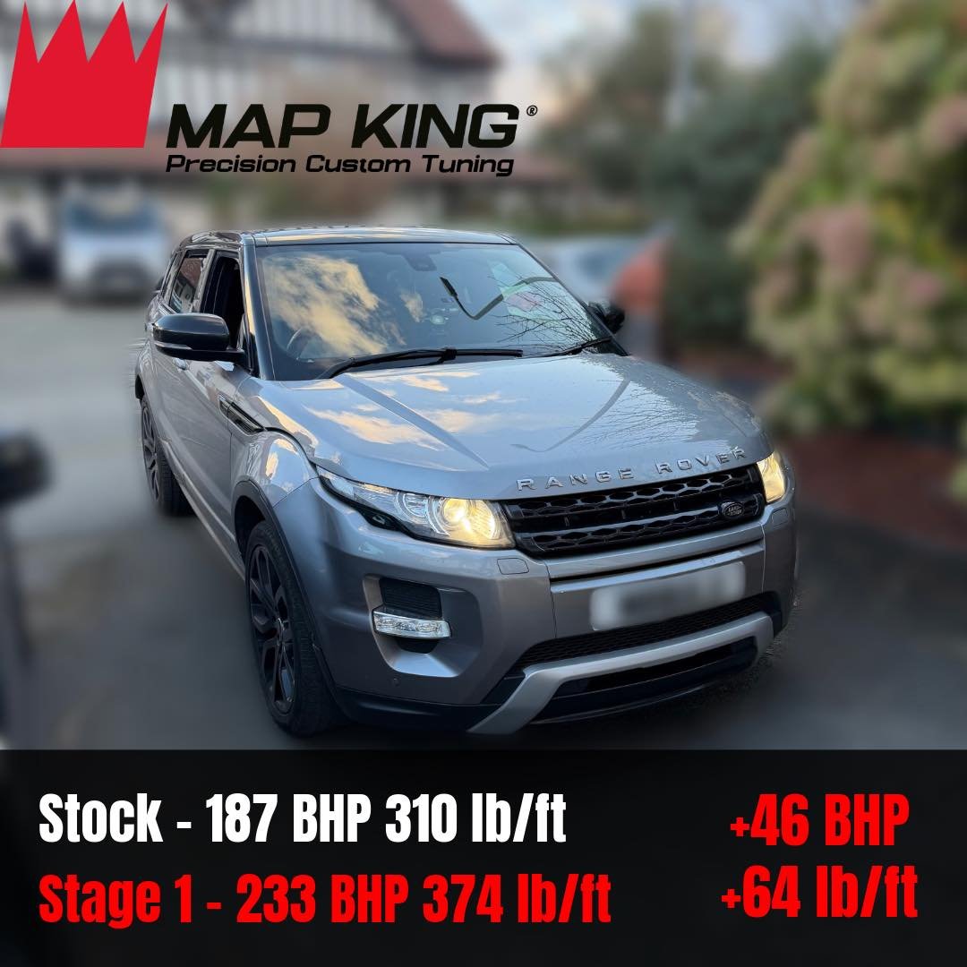Range Rover Evoque 2.2 SD4
&bull;
Stage 1 Performance Remap✅
&bull;
Health Check ✅ 
&bull;
🔴Stock - 187 BHP 310 lb/ft
⚫️Stage 1 - 233 BHP 374 lb/ft
 +46 BHP +64 lb/ft
&bull;
This lovely Range Rover got the treatment it needed with a stage 1 performa