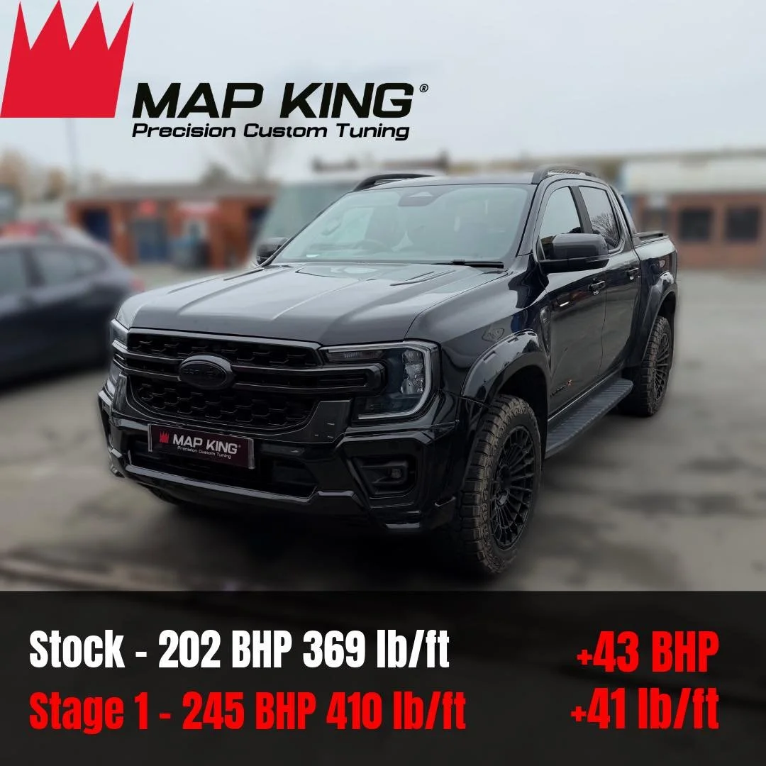 Ford Ranger 2.0 TDCI 2026
&bull;
Stage 1 Performance Remap✅
&bull;
Health Check ✅ 
&bull;
🔴Stock - 202 BHP 369 lb/ft
⚫️Stage 1 - 245 BHP 410 lb/ft
 +43 BHP +41 lb/ft
&bull;
This Ford Ranger ECU has recently been unlocked as of last week and we are o