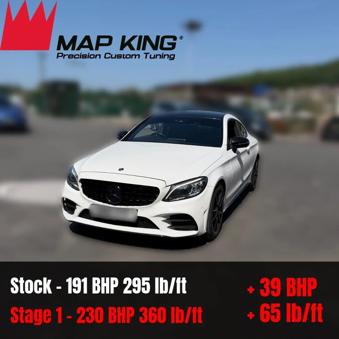 Mercedes C220D 2019
&bull;
Stage 1 Performance Remap ✅
&bull;
Health Check ✅
&bull;
🔴Stock - 191 BHP 295 lb/ft
⚫️ Stage 1 - 230 BHP 360 lb/ft
 +39 BHP +65 lb/ft
&bull;
This Mercedes has really good gains from our Stage 1 performance remap with the p
