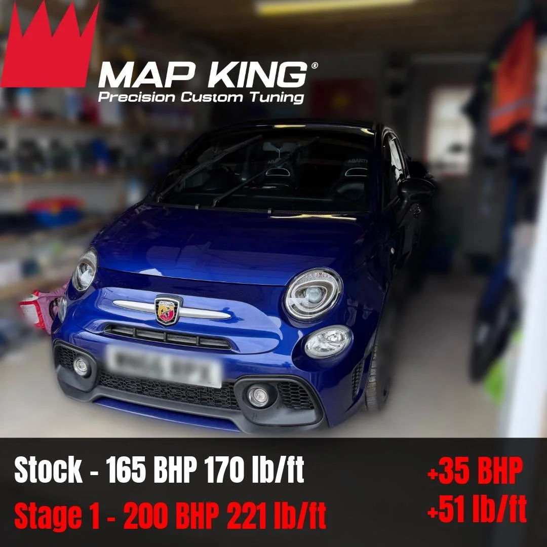 Abarth 595 Turismo 1.4 TJet 2017
&bull;
Stage 1 Performance Remap ✅
&bull;
Health Check ✅
&bull;
🔴Stock - 165 BHP 170 lb/ft
⚫️ Stage 1 - 200 BHP 221 lb/ft
 +35 BHP +51 lb/ft
&bull;
This Abarth benefited a lot with its light weight and a good increas