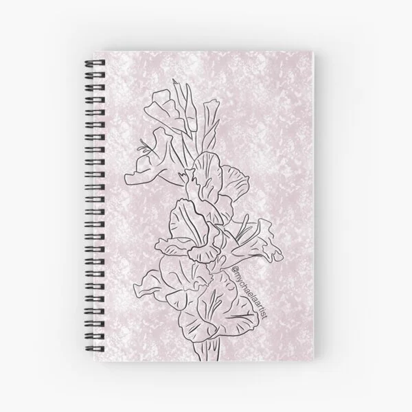 Gladiolus Flower Notebook