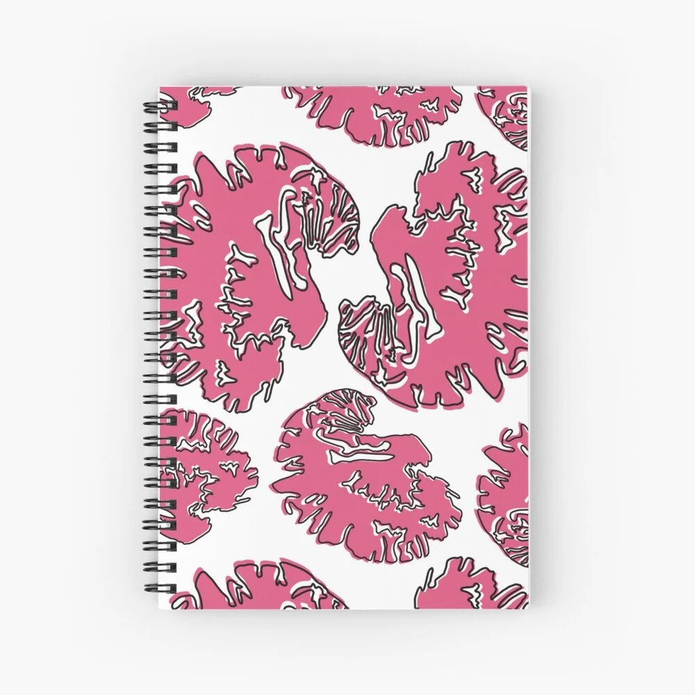 Pink Brain Notebook