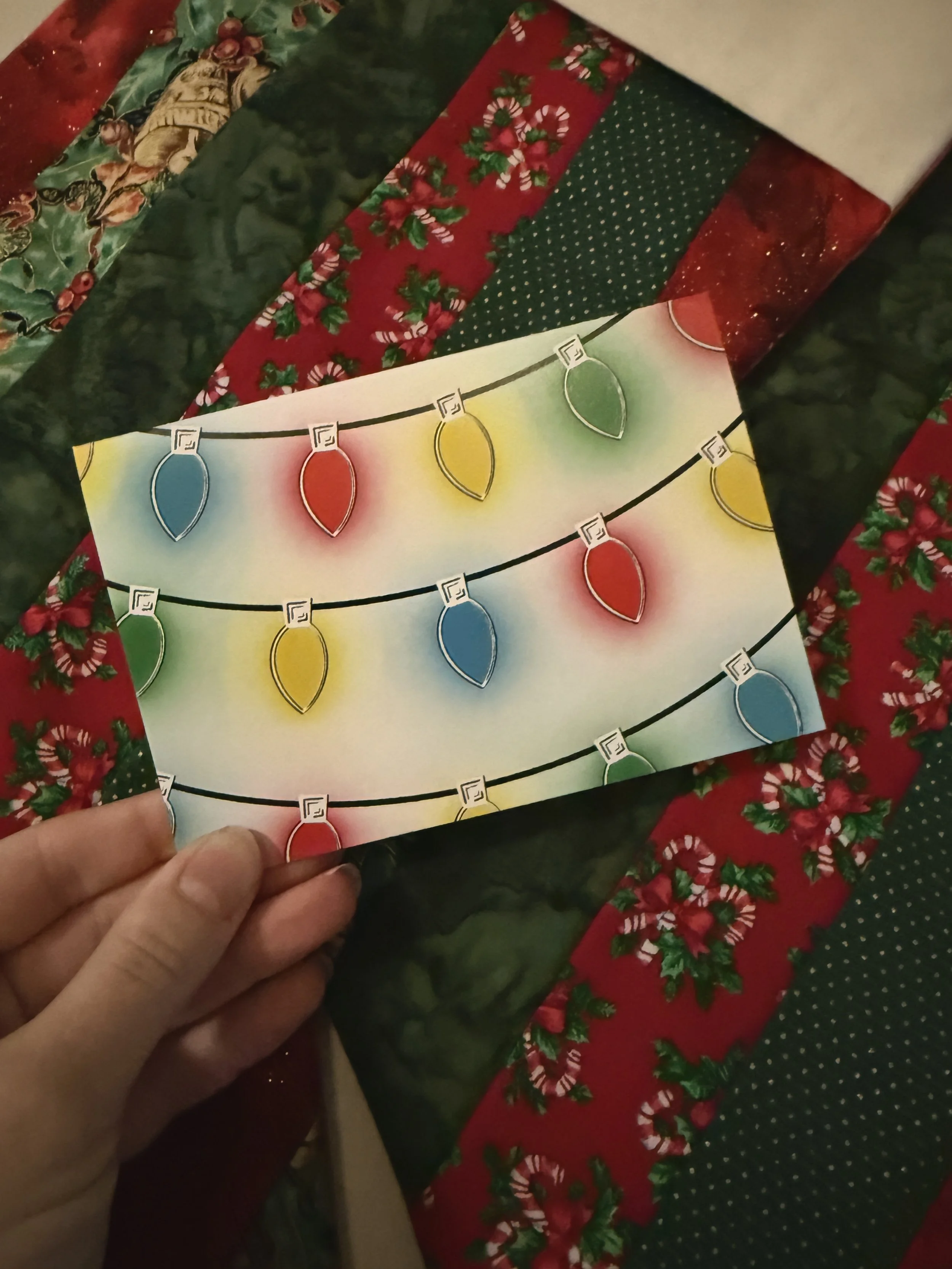 Christmas Lights Greeting Card