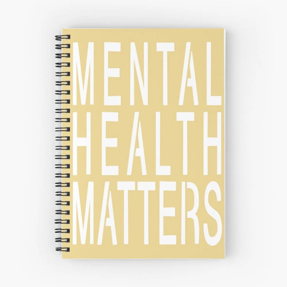 Yellow Mental Health Matters Notebook