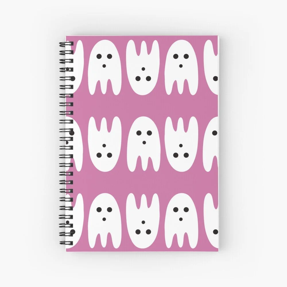 Pink Ghosties Notebook