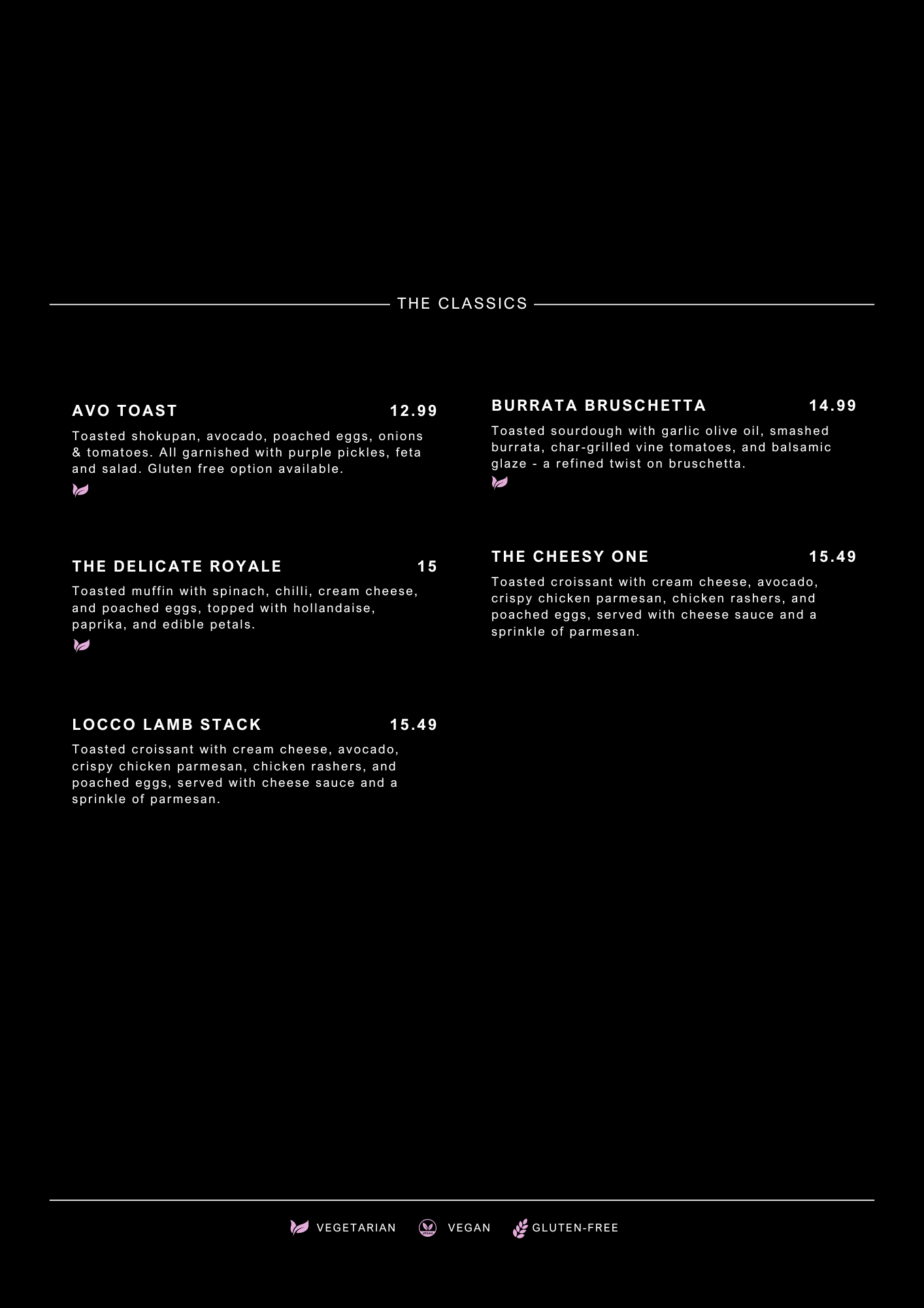 Menu — LOCCO
