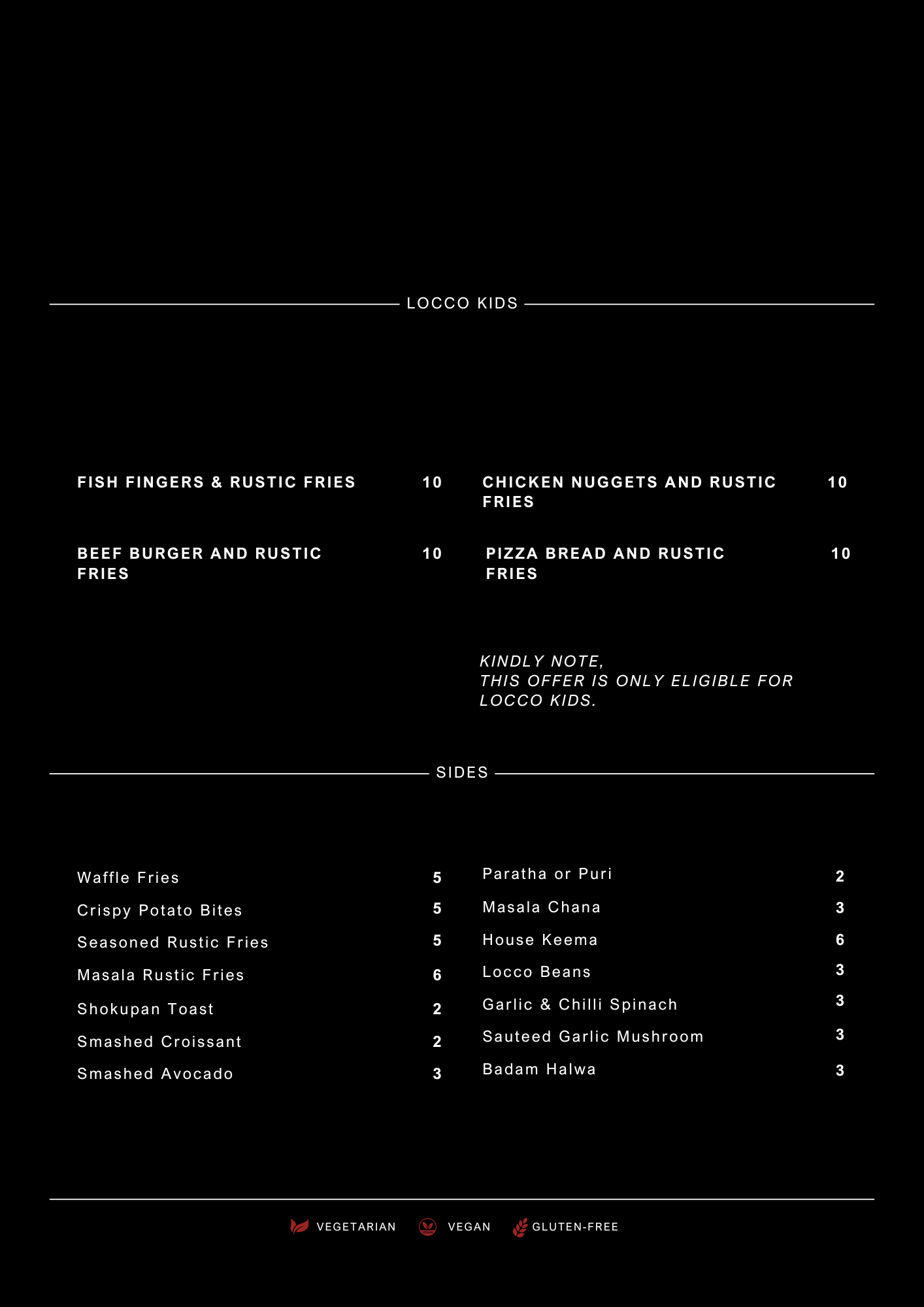 Menu — LOCCO