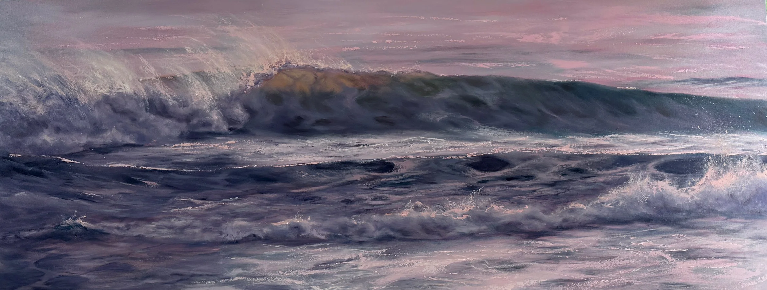 Breath of the Ocean 200cm x 800cm Oils on canvas