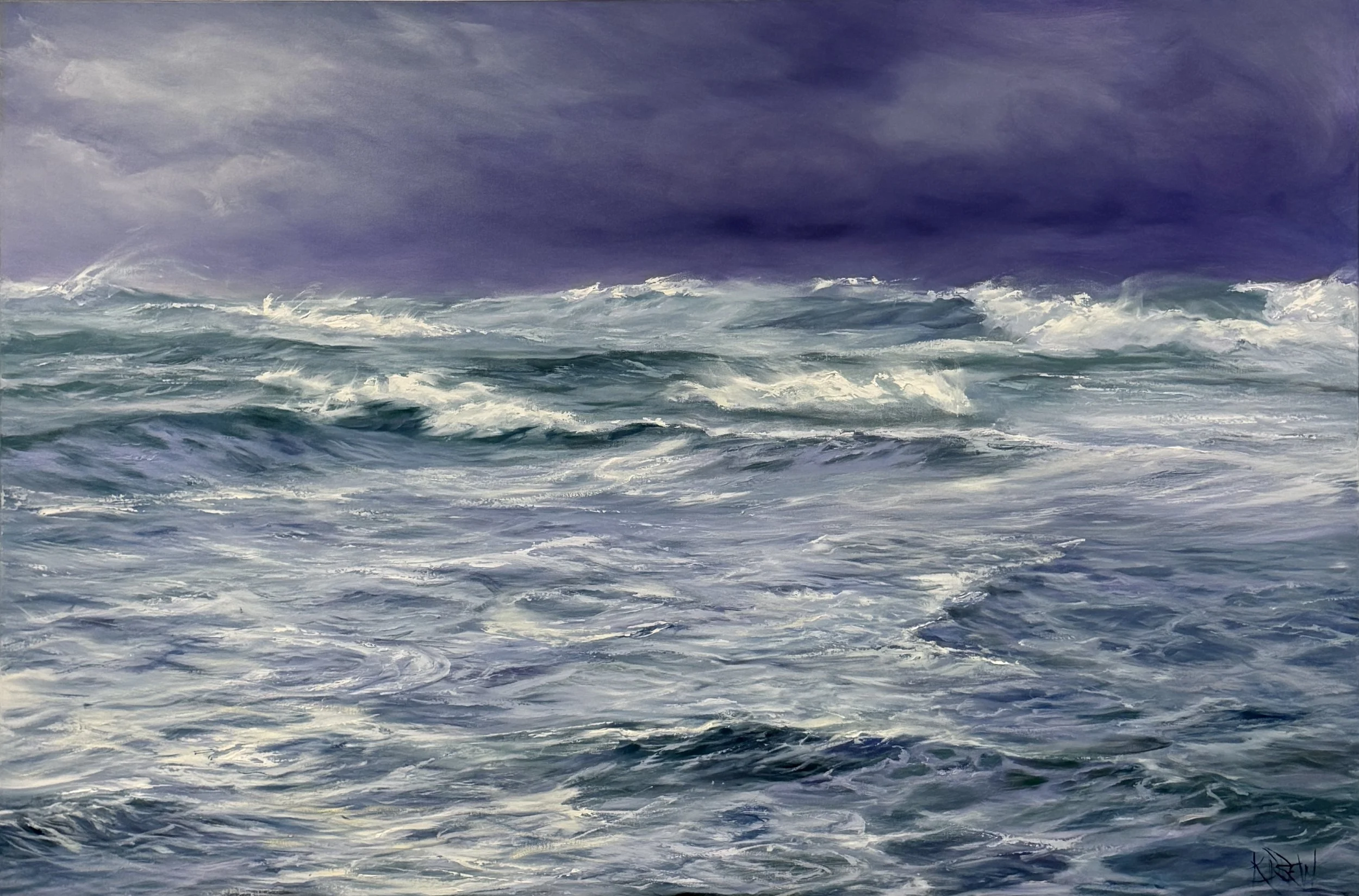 Spring Storm 1.5m x .9m Oils on canvas SOLD