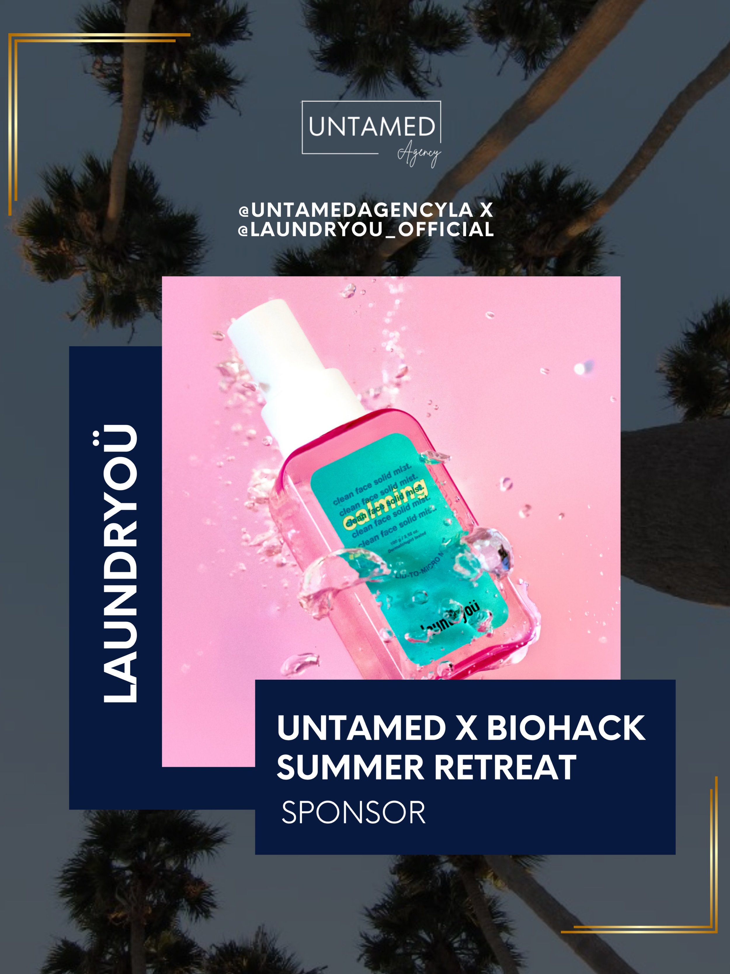 @laundryou_official will be joining Biohack Miami &times; Untamed Agency Malibu Summer Retreat 2 this Sunday, July 26. 🌊✨

Spend the day immersed in the ultimate wellness escape&mdash;featuring biohacking and recovery technologies, movement classes,