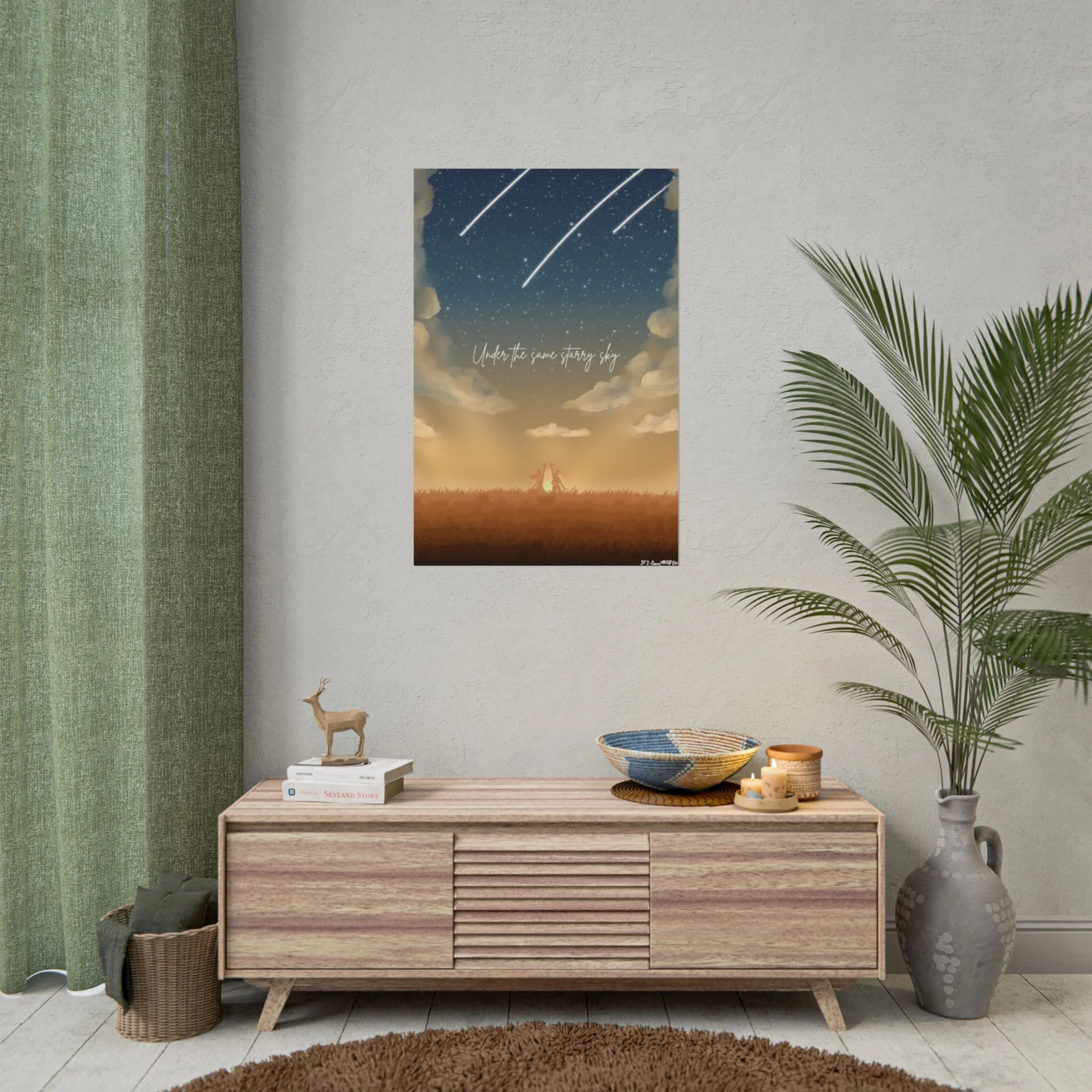 Under the Same Starry Sky Rolled Poster