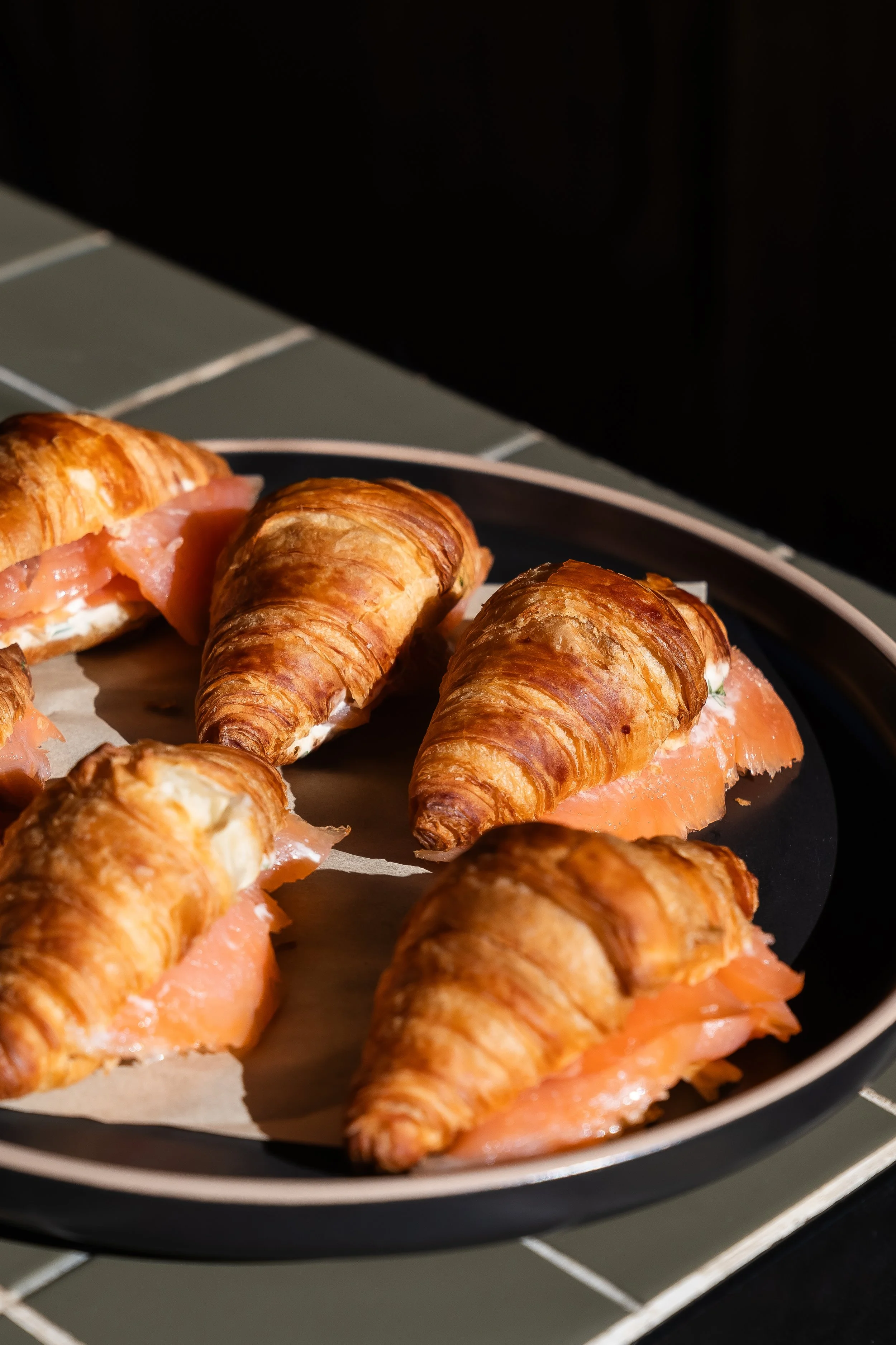 Mini Salmon Croissants