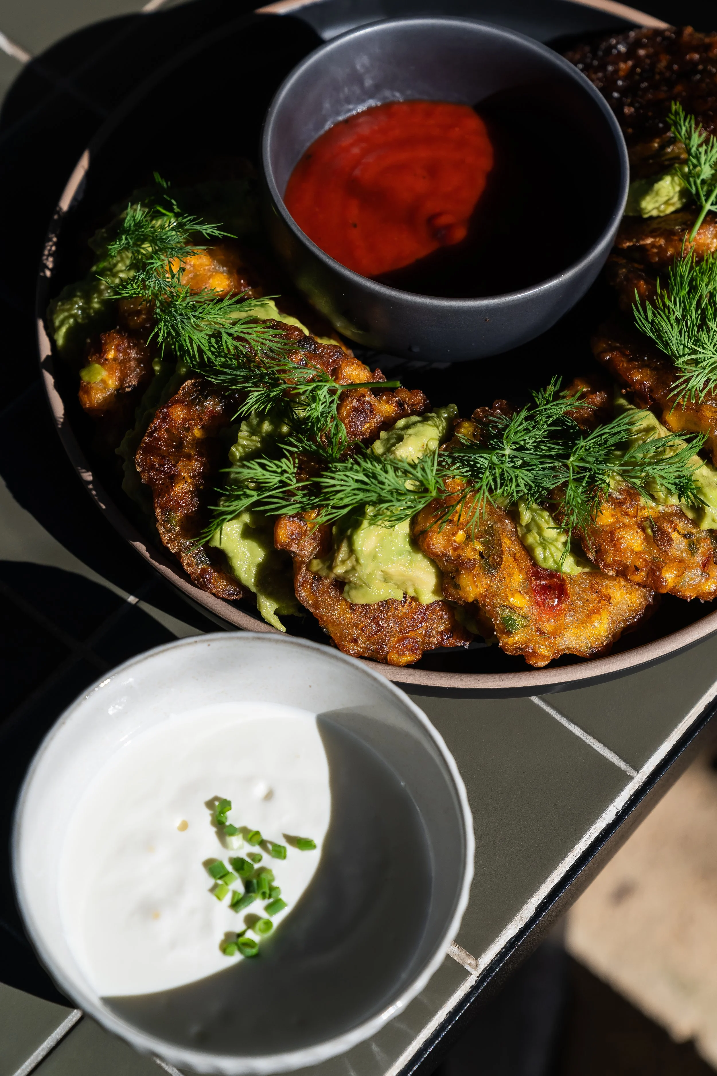 Mini Corn & Spring Onion Fritters