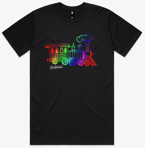 Going Home - on black t-shirt