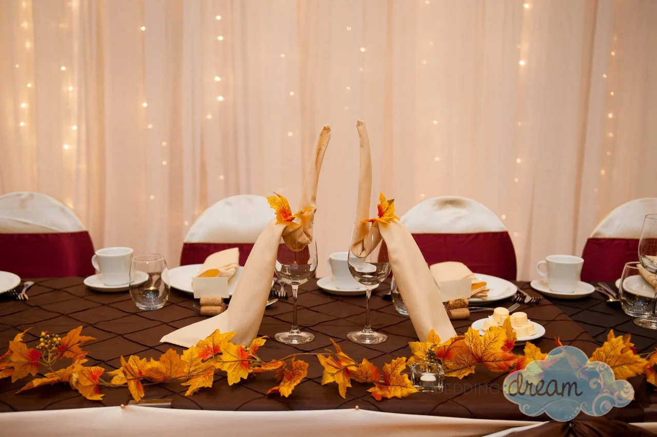 Fall Themed Wedding at Croatian Hall