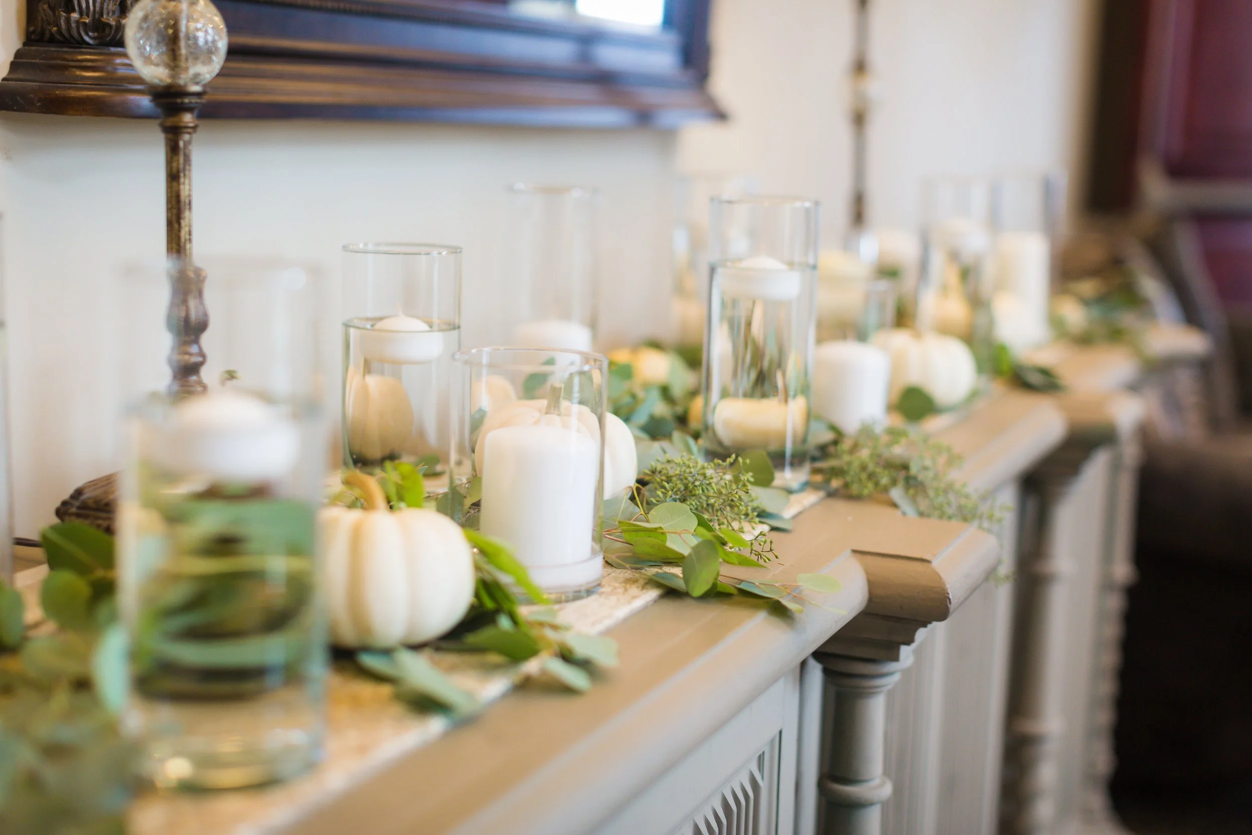 All white and Green Wedding at Puddicombe House