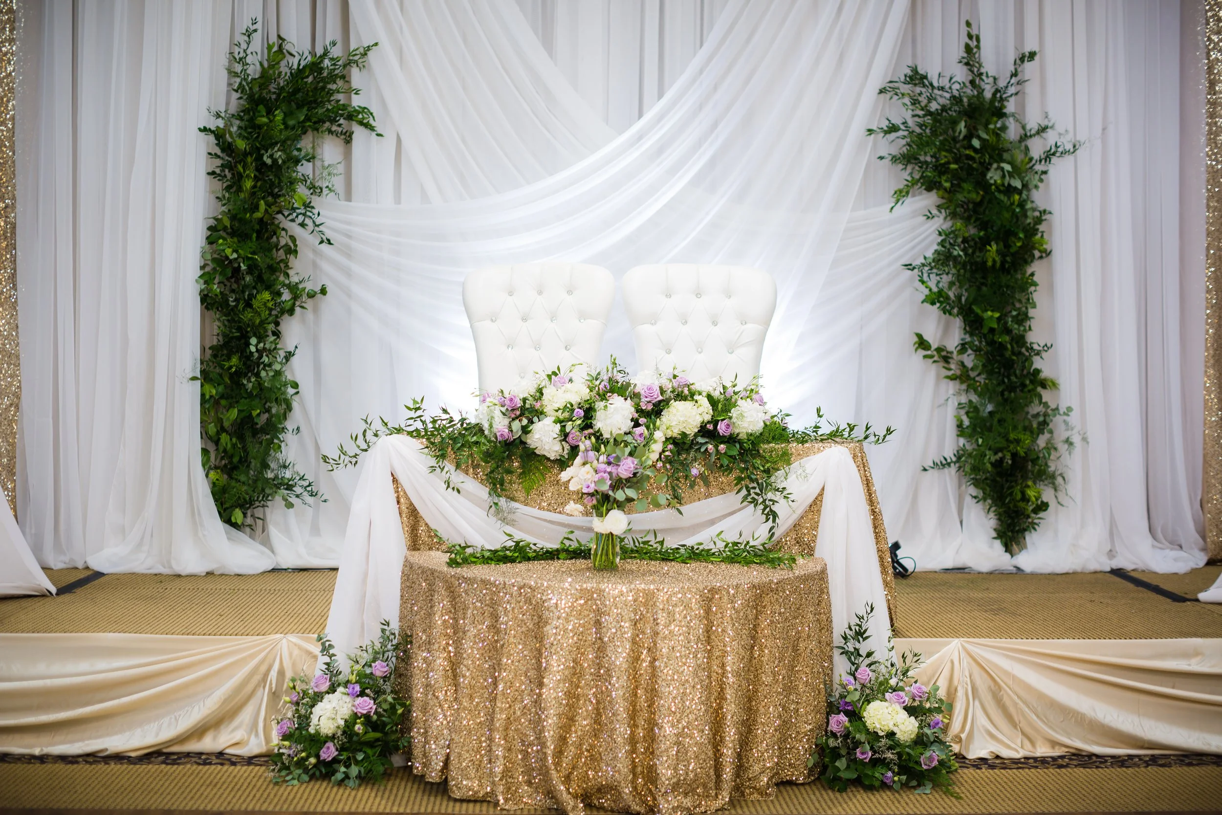 Elegant Wedding in Champagnes, Lilacs & Greens