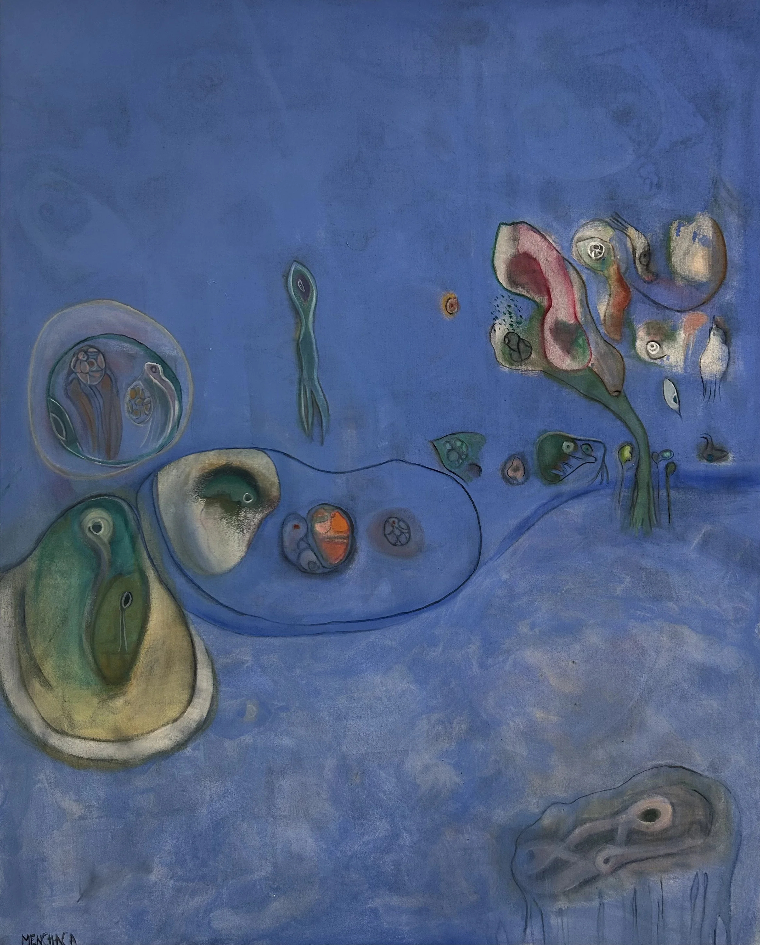 Three Ideas of the Triassic, Oil on linen, 64X48, 2026.