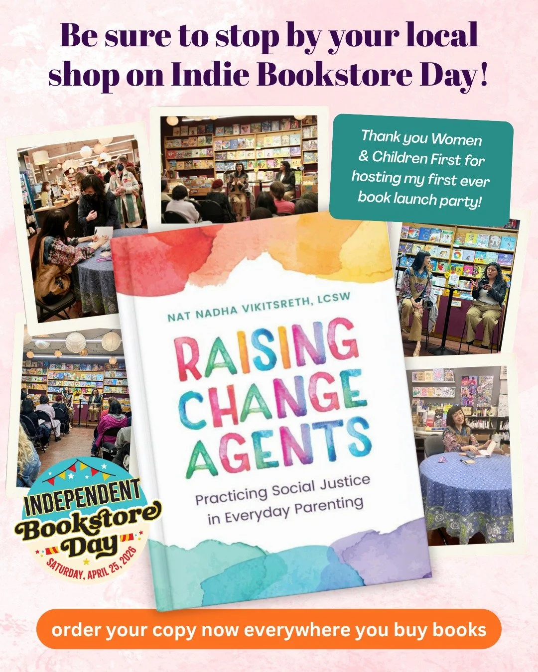 Indie Bookstores have been instrumental in the launch of Raising Change Agents. 

There&rsquo;s nothing like seeing caregivers reading the book together, giving one another that &ldquo;I see you&rdquo; nod, and re-imagining parenting to be a site of 